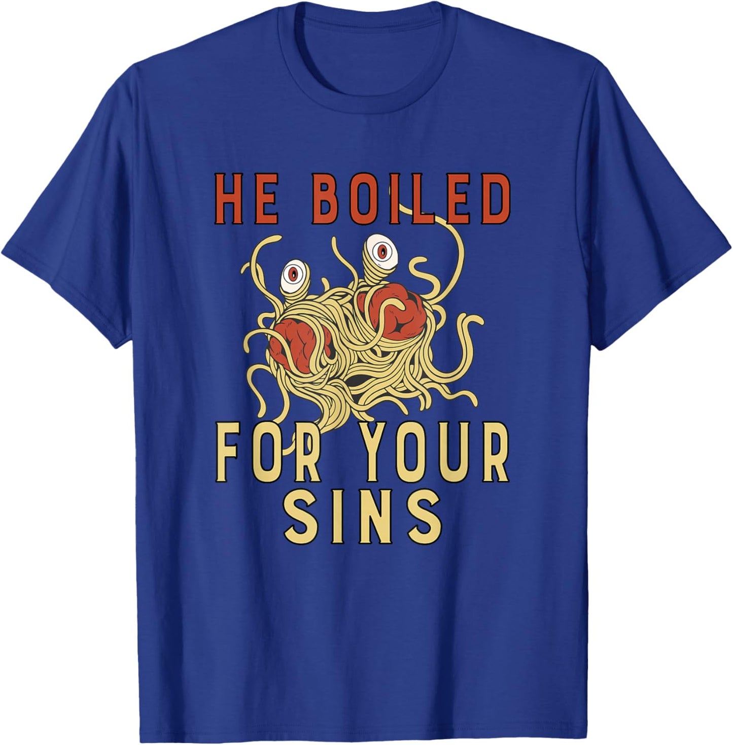 Atheist Atheism Flying Spaghetti Pastafarianism T-Shirt - T-Shirt | Royal