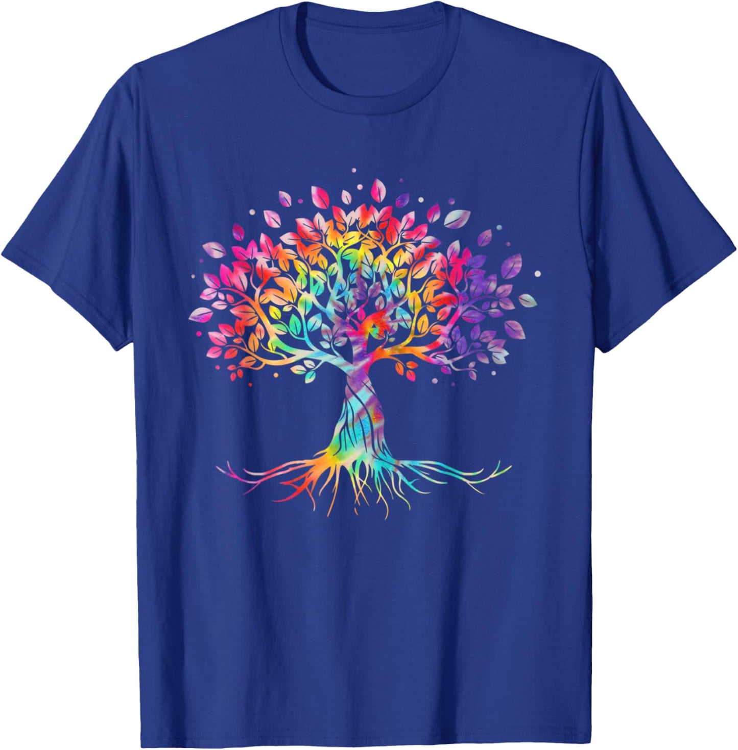 Tie Dye Life Is Really Good Tree Of Life Art T-Shirt - T-Shirt | Royal