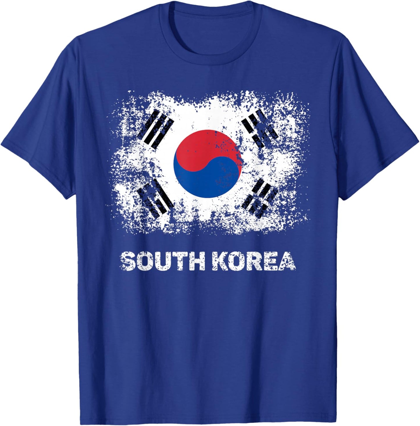 South Korean Flag Shirt Patriotic South Korea Flag Women Kids Men T-Shirt - T-Shirt | Royal