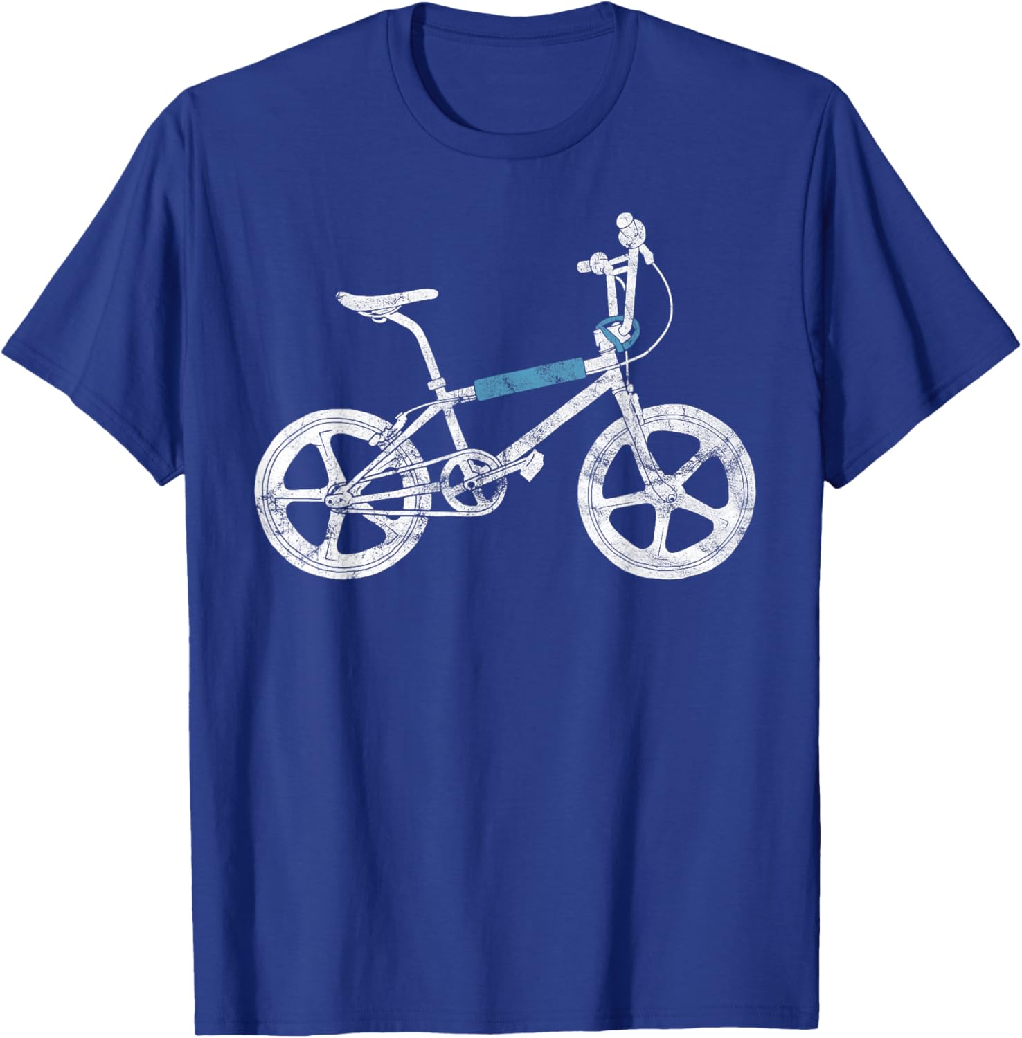 Old School Vintage 80's 90's BMX for Retro Bike Riders T-Shirt - T-Shirt | Royal