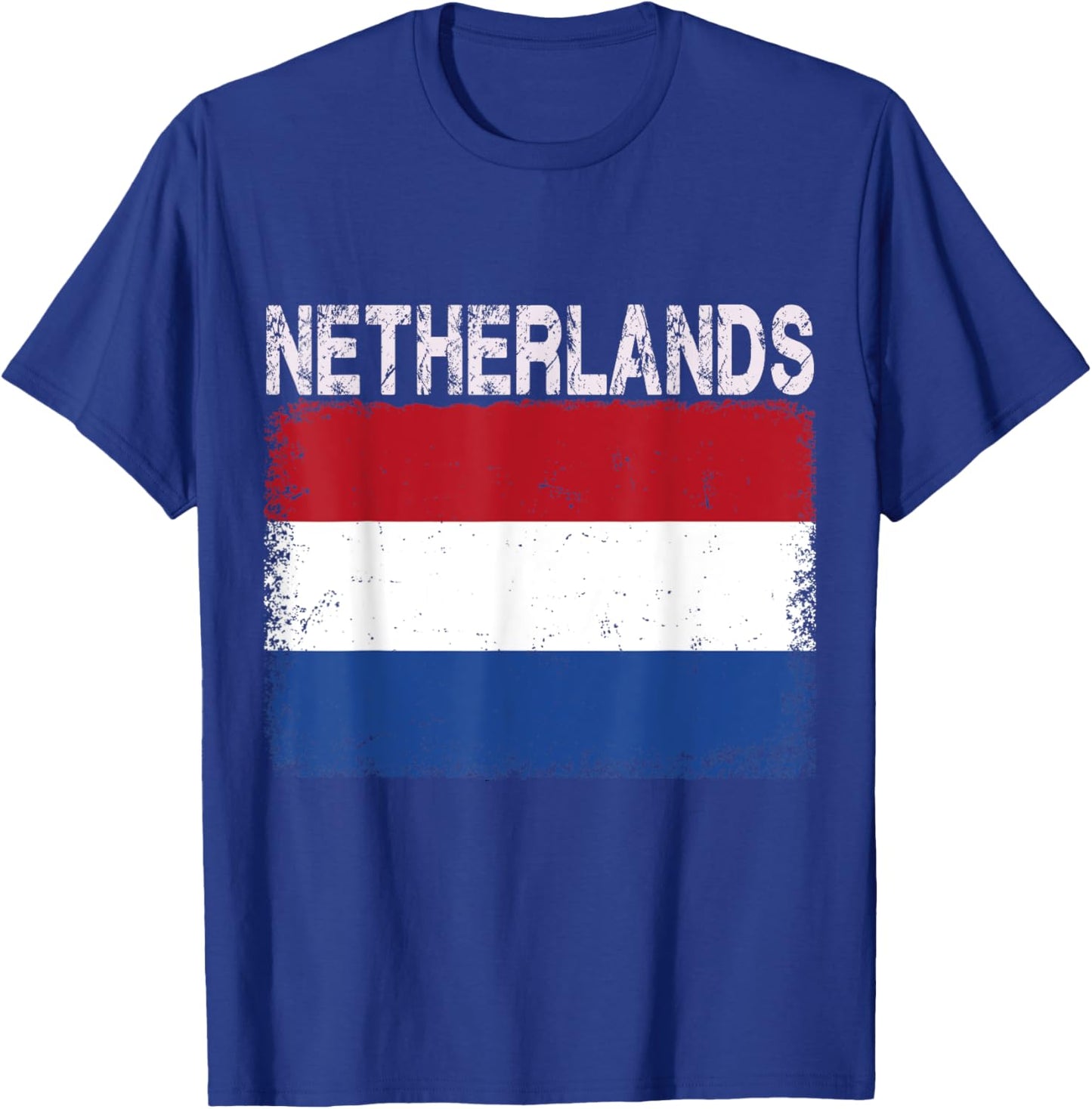 Vintage Netherlands Flag Dutch Pride Clothing Sports Jersey T-Shirt - T-Shirt | Royal