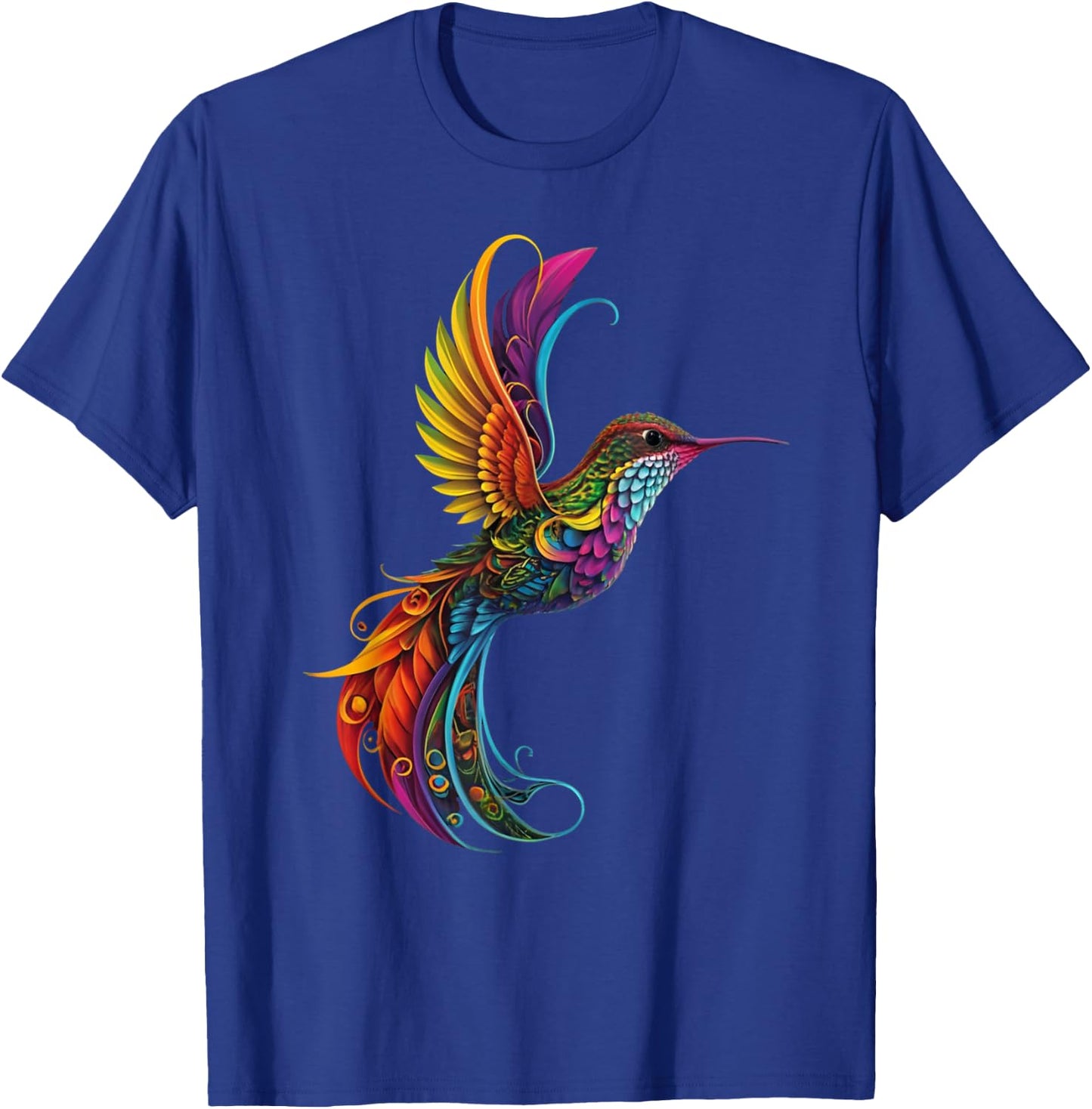 Hummingbird Native American Indian Tribal Indigenous Bird T-Shirt - T-Shirt | Royal