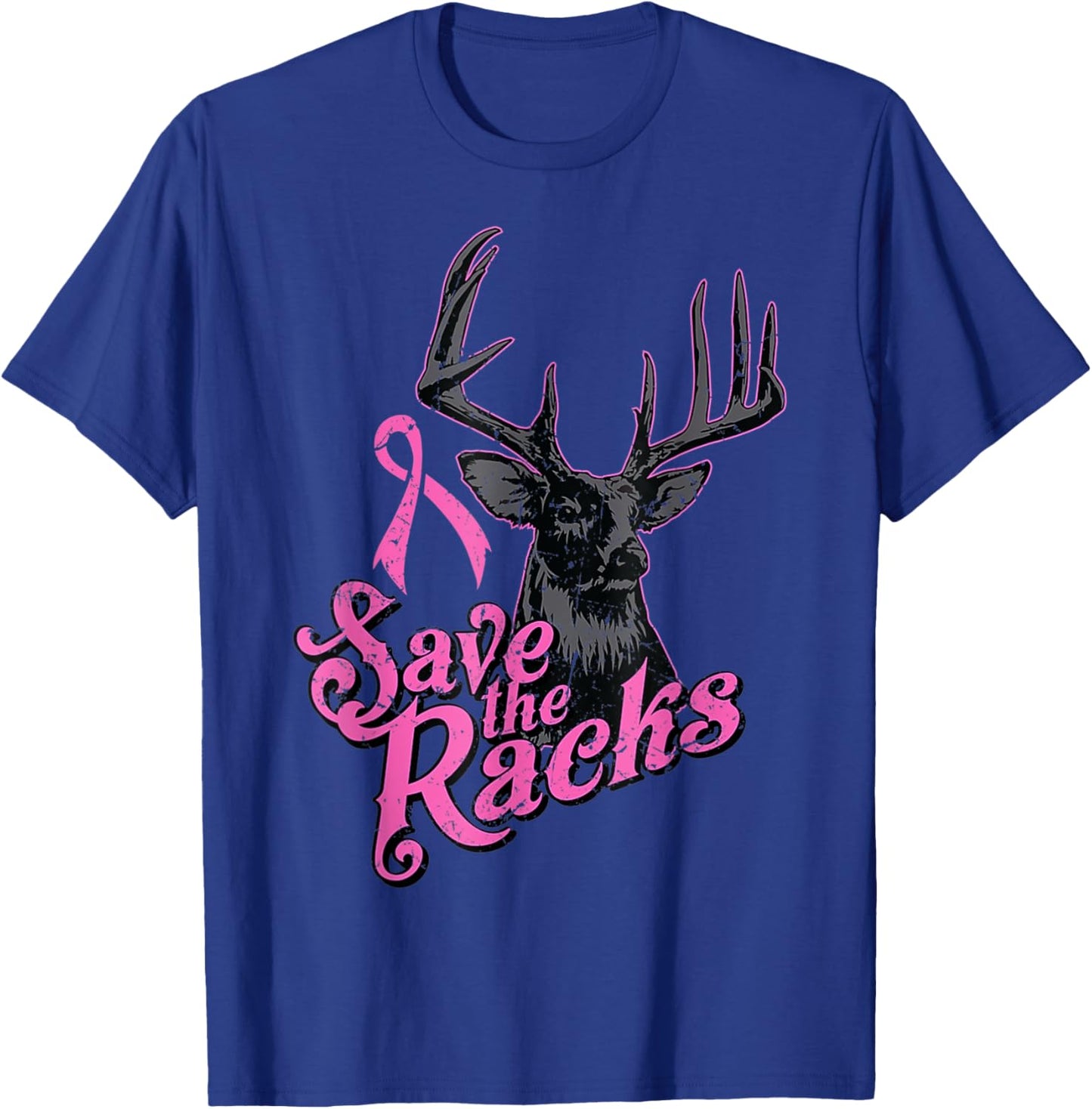 Save the Racks - Breast Cancer Awareness T-Shirt - T-Shirt | Royal