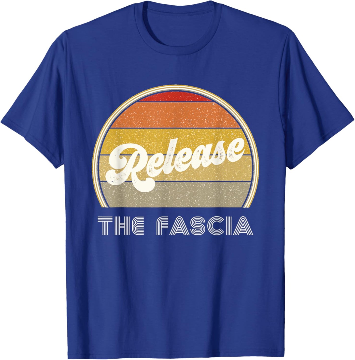 Massage Therapy Myofascial Release The Fascia Physical Retro T-Shirt - T-Shirt | Royal