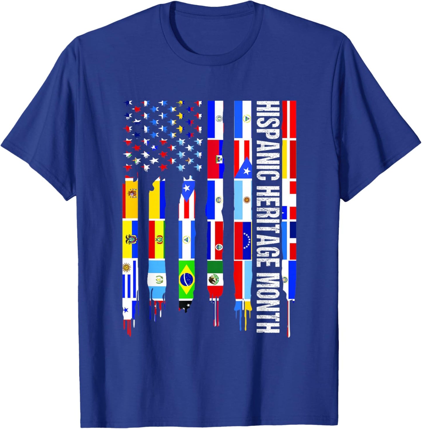 National Hispanic Heritage Month t shirt All Countries T-Shirt - T-Shirt | Royal