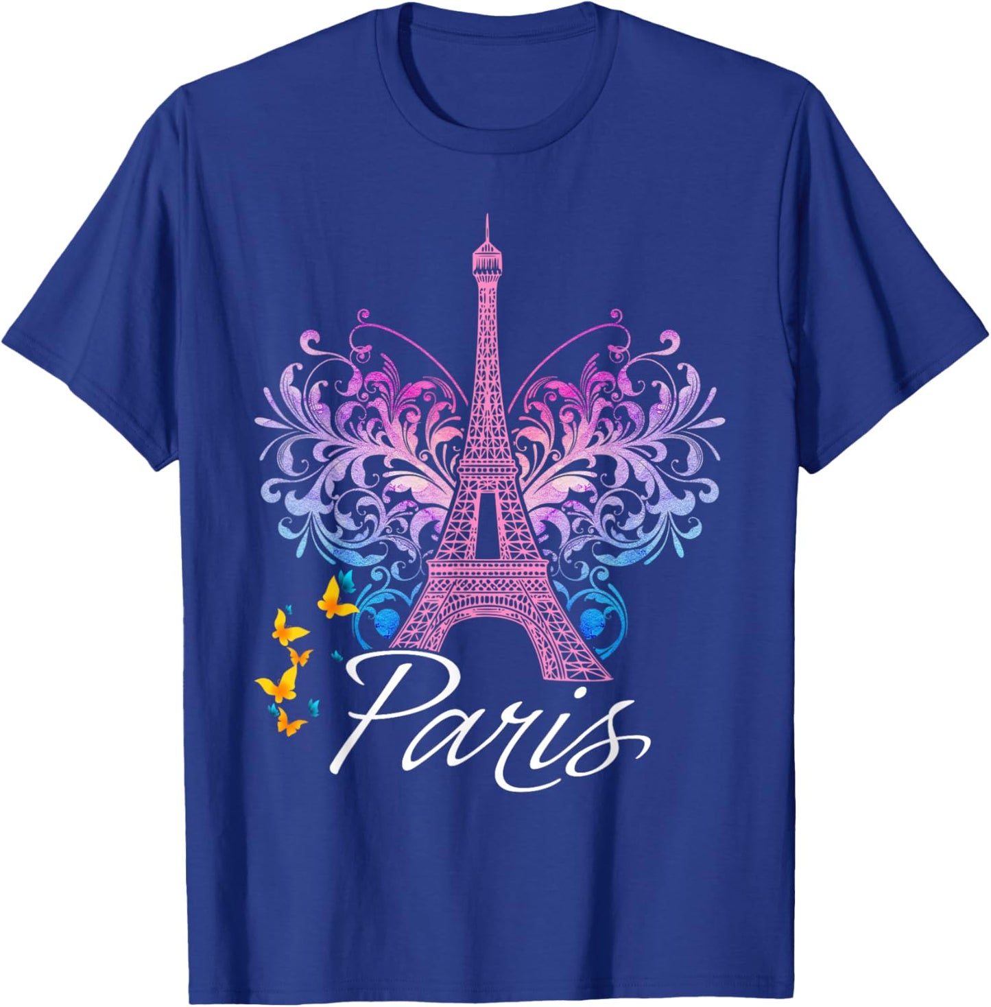 Eiffel Tower Paris Holiday France Shirt Souvenir Women Kids T-Shirt - T-Shirt | Royal