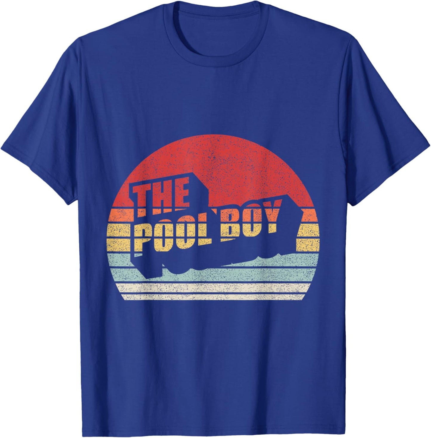 Retro Vintage The Pool Boy T-Shirt - T-Shirt | Royal