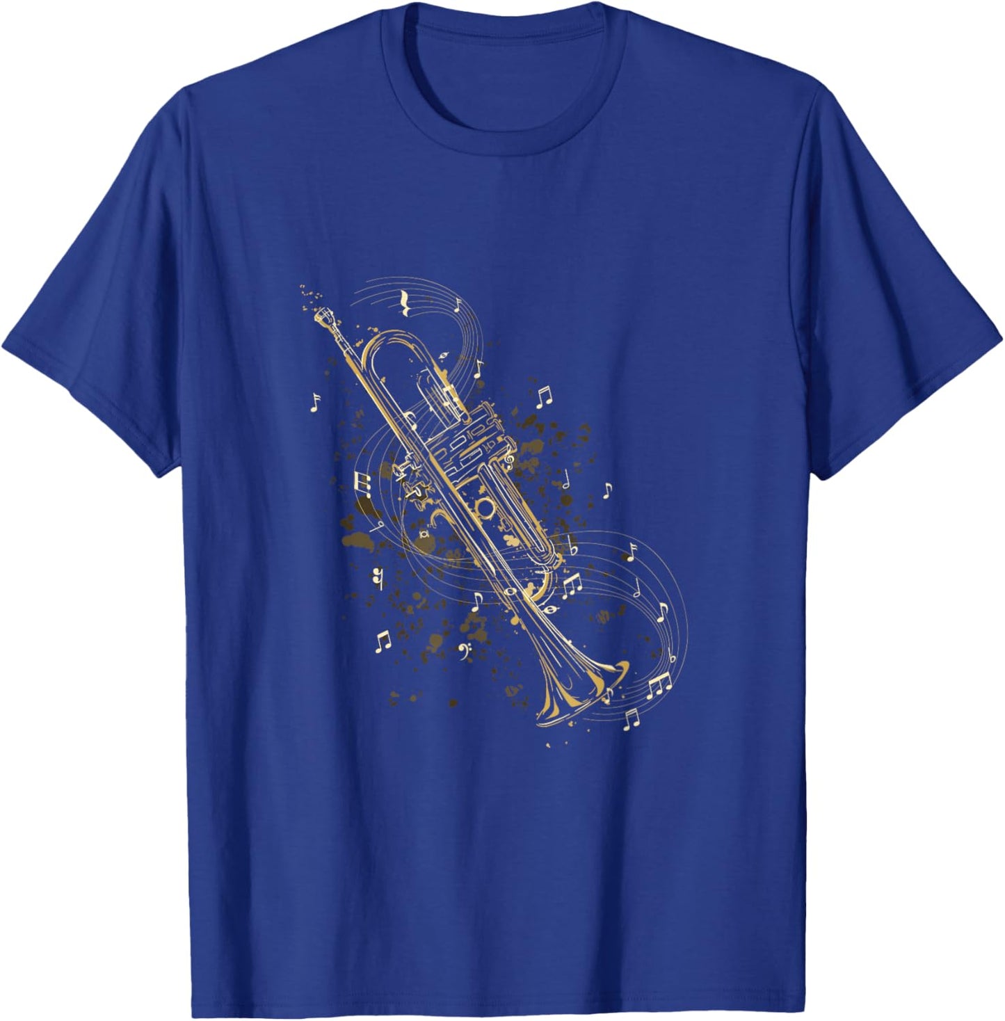 Trumpet Player Vintage Jazz Trumpet Music T-Shirt - T-Shirt | Royal