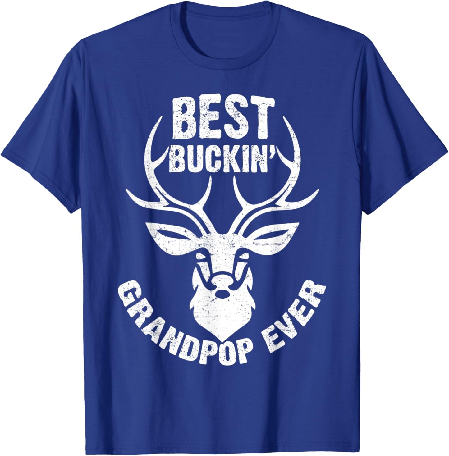 Best Buckin' Grandpop Ever Shirt Deer Hunters T-Shirt - T-Shirt | Royal
