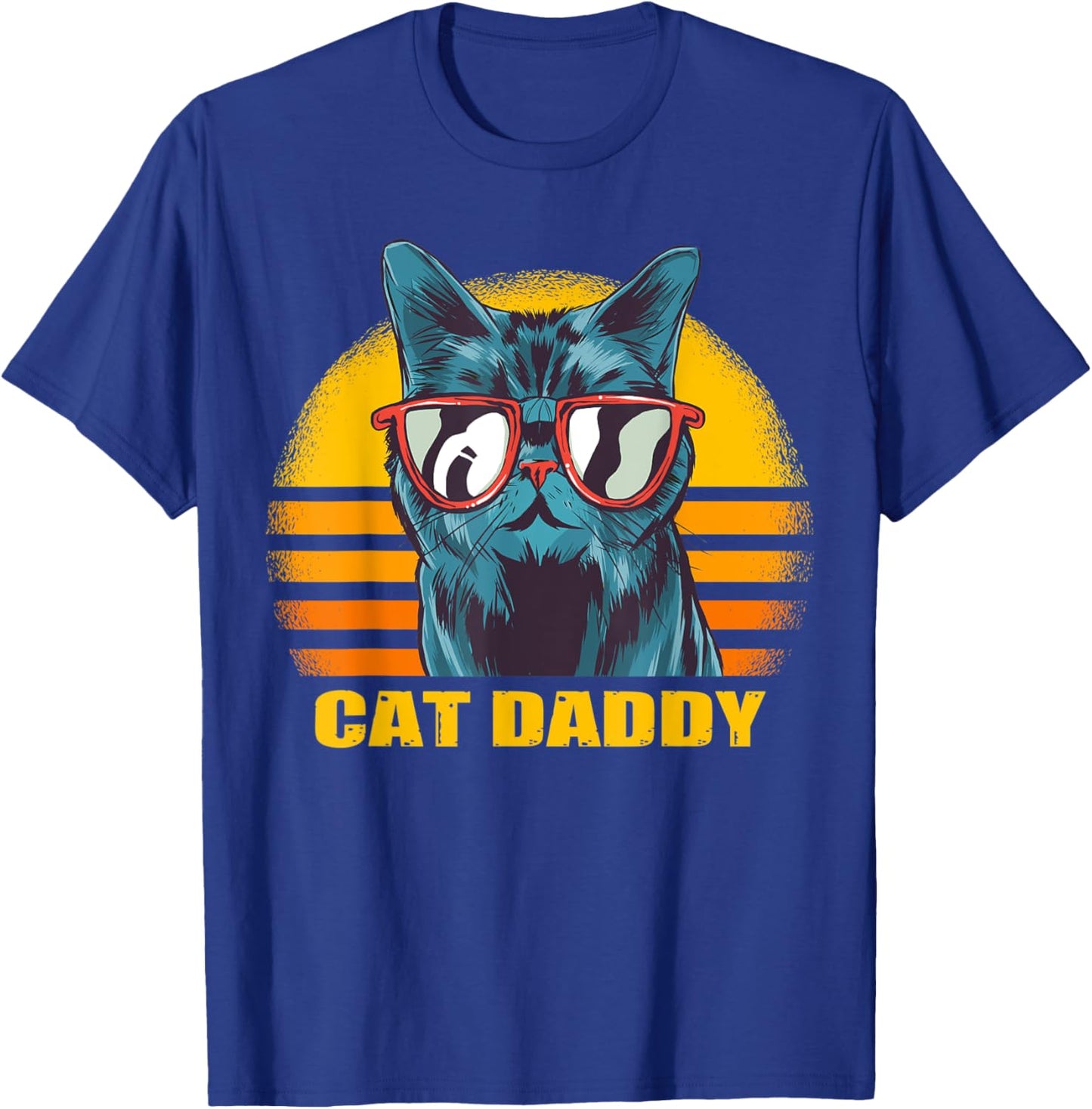 Vintage Cat Daddy T-Shirt - T-Shirt | Royal