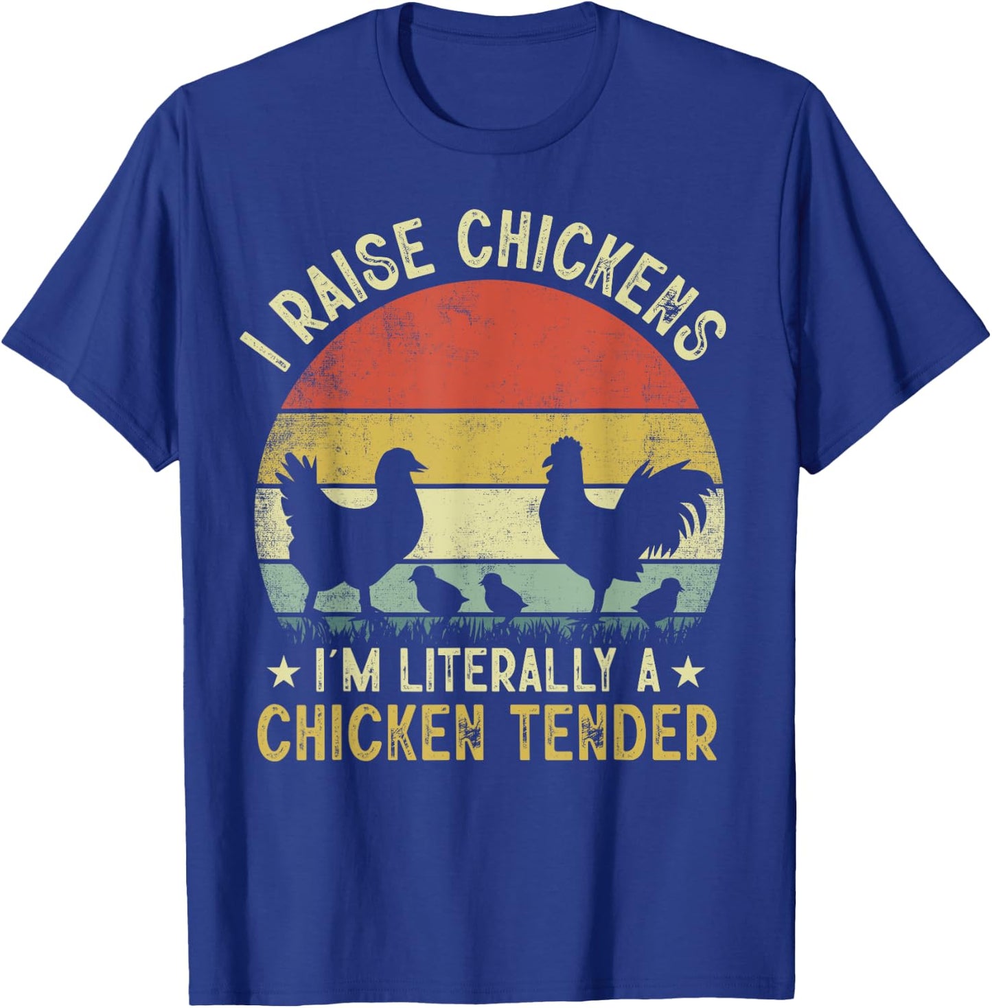 Chicken farmer chicken tender funny women men chicken lover T-Shirt - T-Shirt | Royal