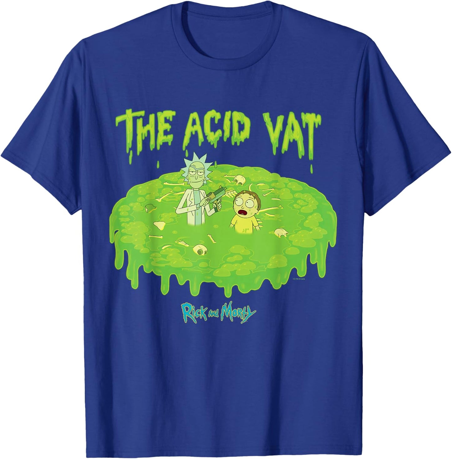 Rick and Morty Acid Vat Adult Cartoon Fashion T-Shirt - T-Shirt | Royal