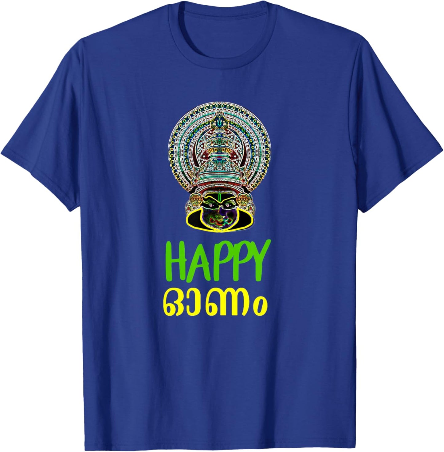 Keralite Malayali Happy Onam in Malayalam T-Shirt - T-Shirt | Royal