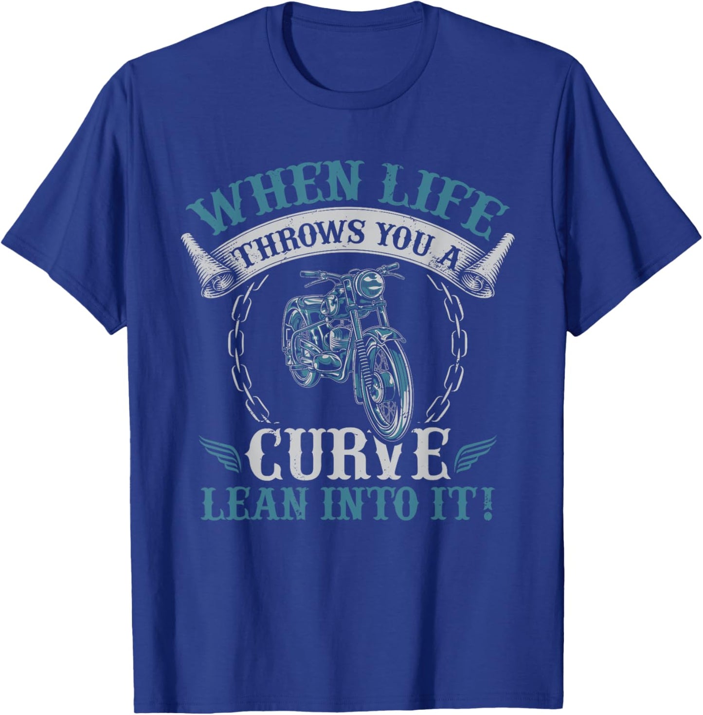 Funny Motorcycle Lover Graphic Women Men Motorcycle Rider T-Shirt - T-Shirt | Royal