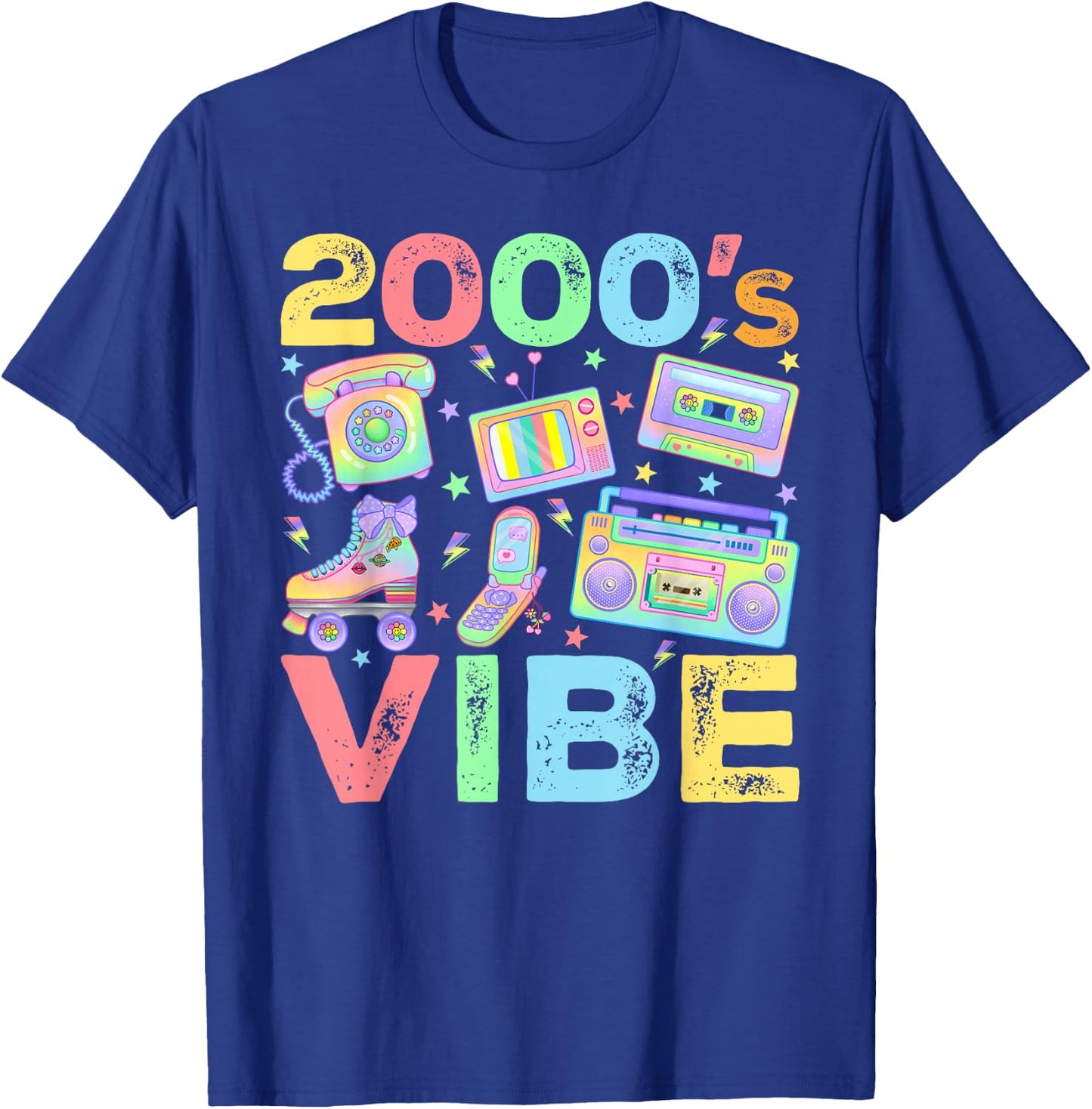 2000s Vibe 2000's Vintage Style 2000s Retro Party T-Shirt - T-Shirt | Royal