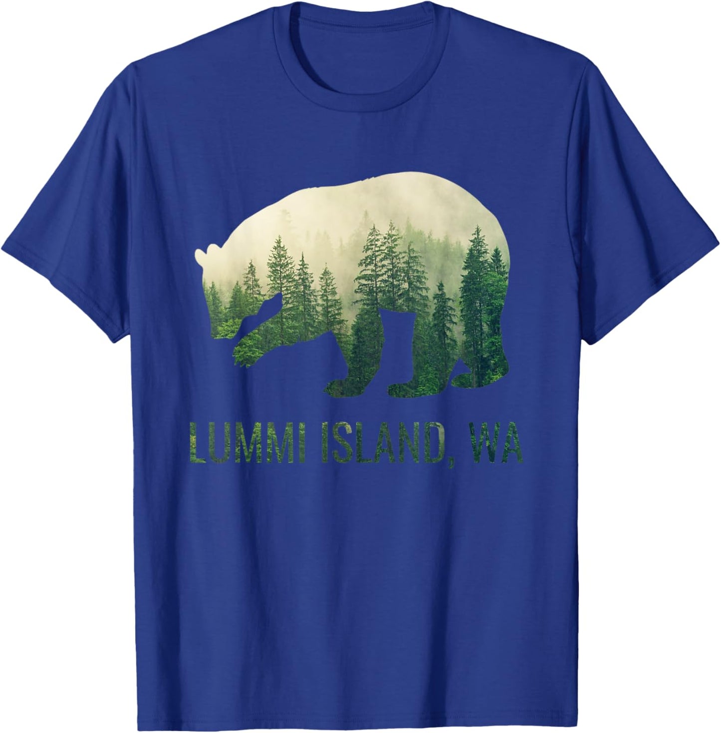 Lummi Island Bear State Of Washington Pacific NW Wildlife T-Shirt - T-Shirt | Royal