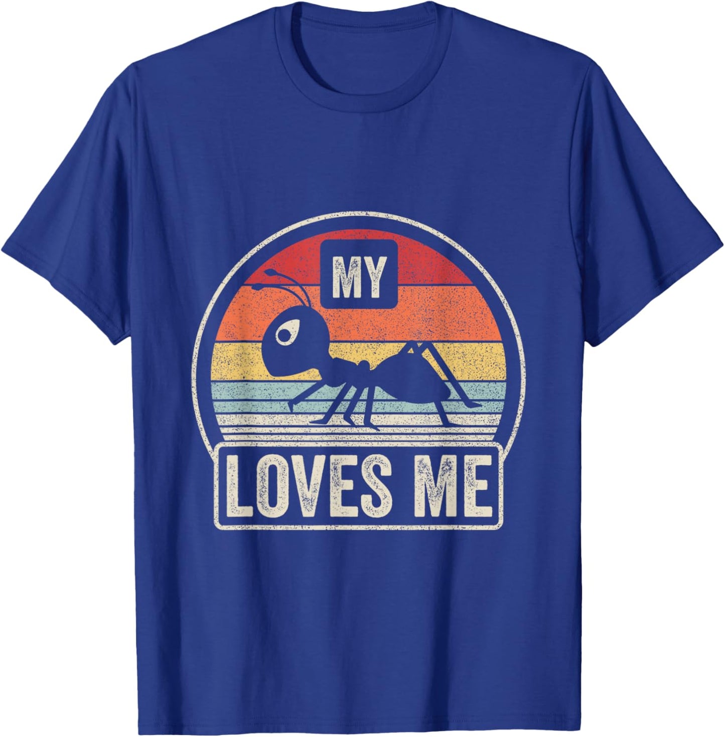 Retro Vintage My Aunt Loves Me Family Ant Lovers T-Shirt - T-Shirt | Royal