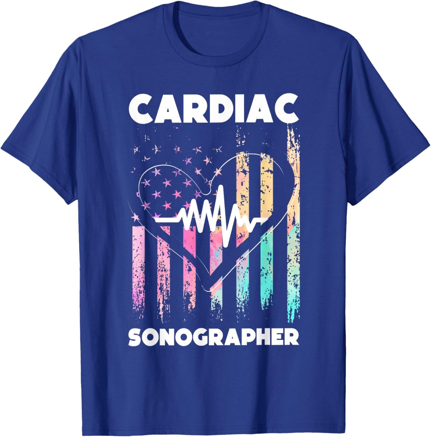 Cardiac Sonographer Echo Tech RDCS T-Shirt - T-Shirt | Royal