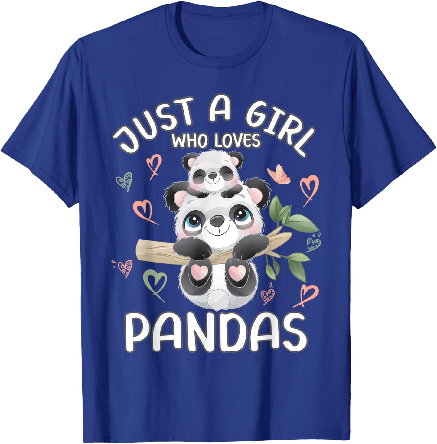 Just A Girl Who Loves Pandas for Teen Girls Panda Mommy T-Shirt - T-Shirt | Royal