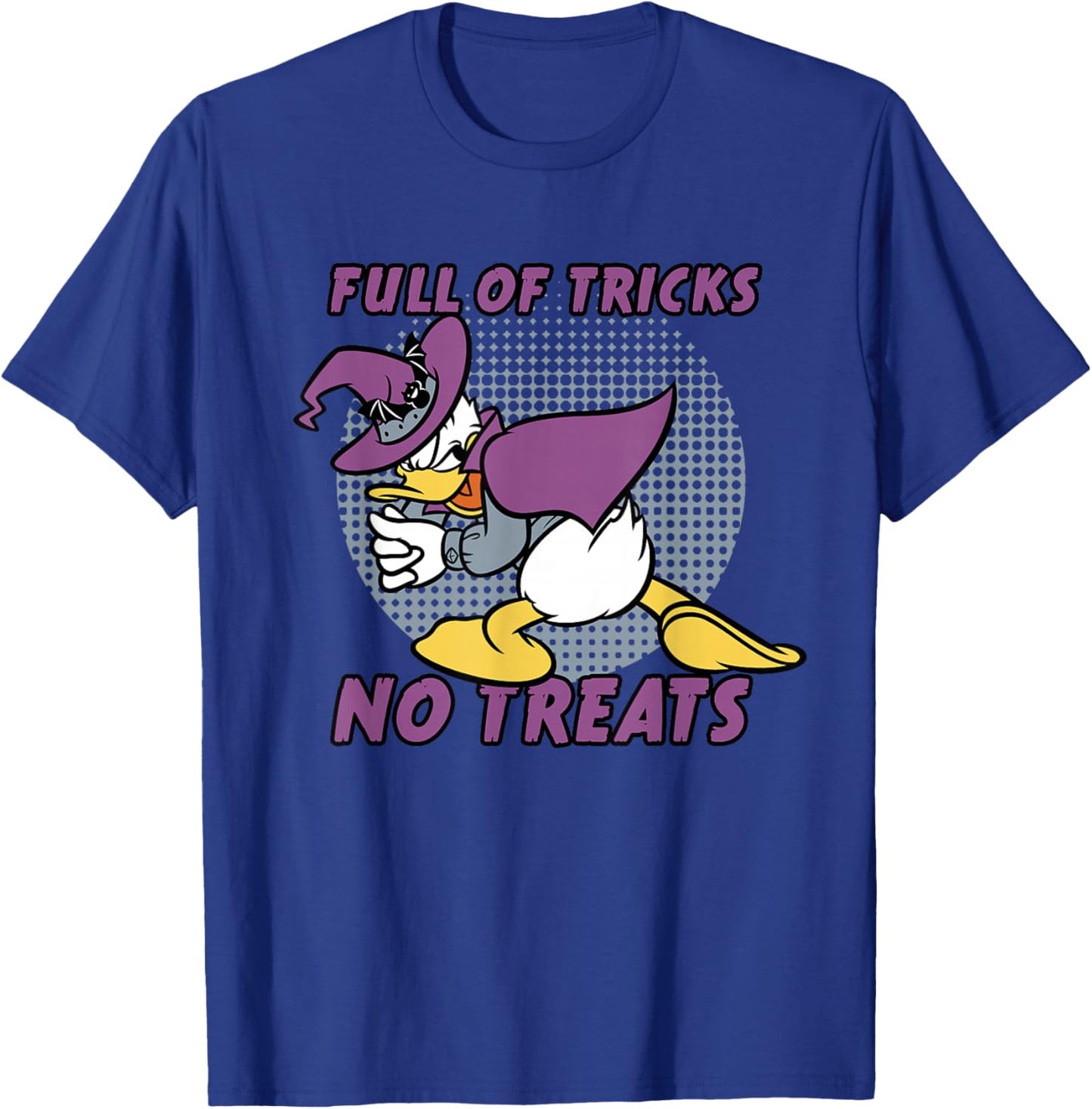 Disney Donald Duck Full of Tricks No Treats 80s Halloween T-Shirt - T-Shirt | Royal