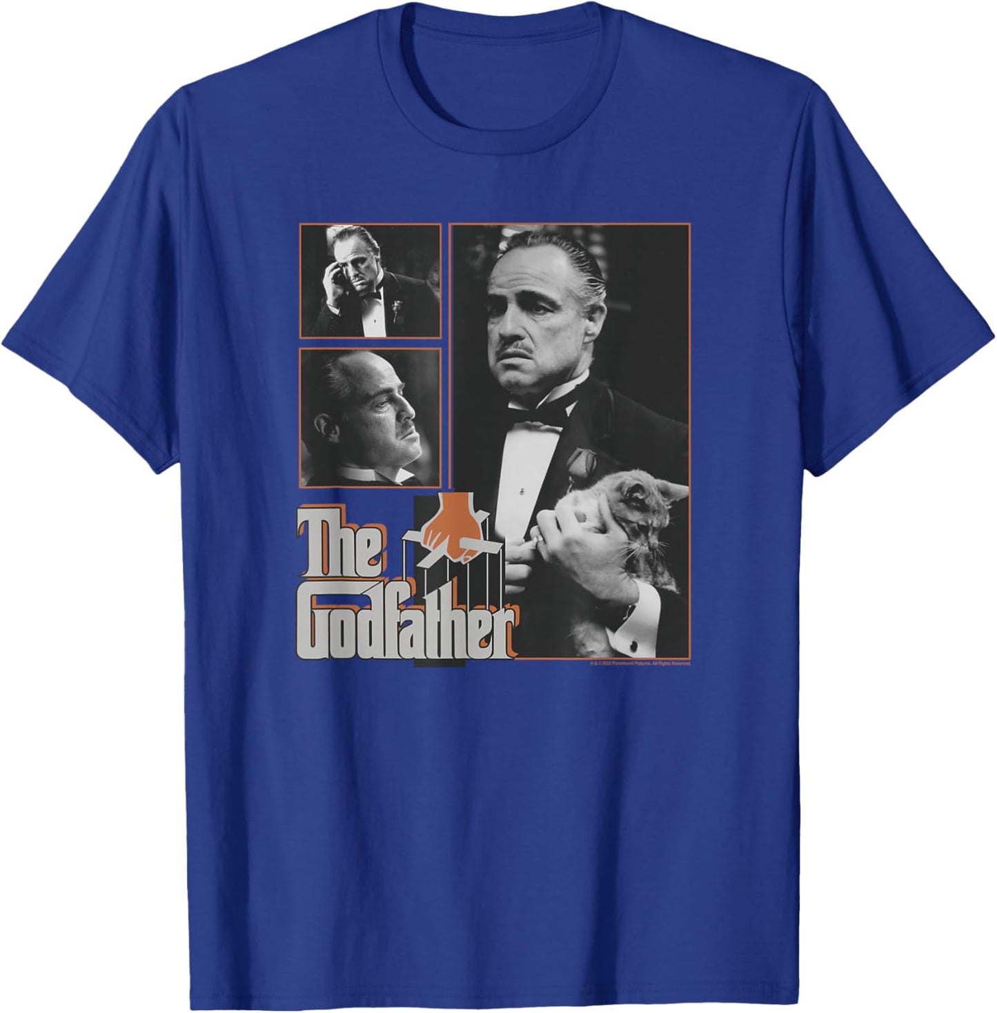 The Godfather Don Vito Corleone Cat Poster T-Shirt - T-Shirt | Royal