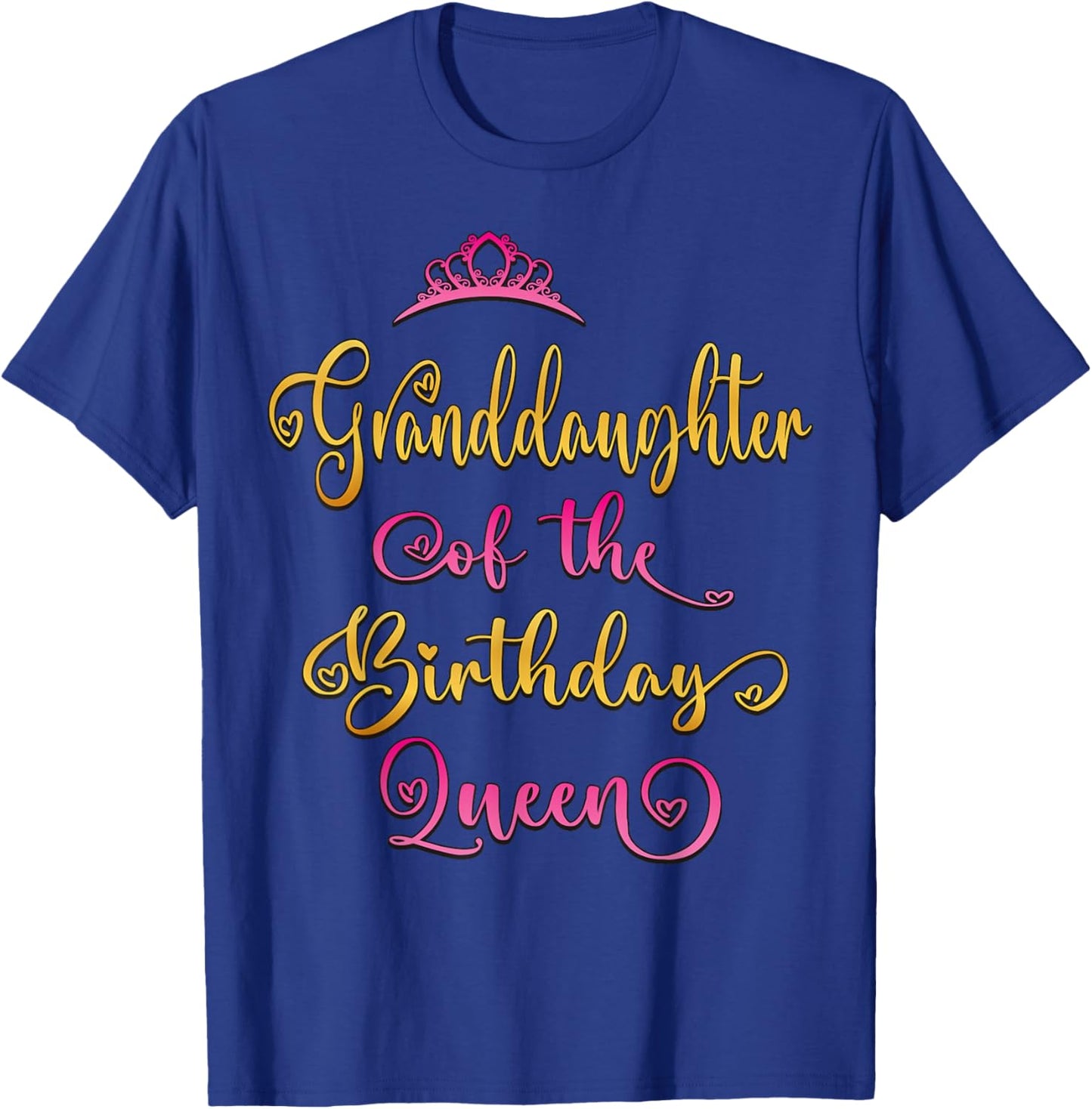 Granddaughter Of The Birthday Queen Bday Party T-Shirt - T-Shirt | Royal