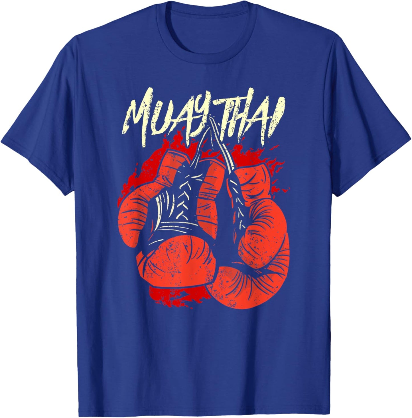 Muay Thai Hobby Boxing Martial Arts Fighter T-Shirt - T-Shirt | Royal