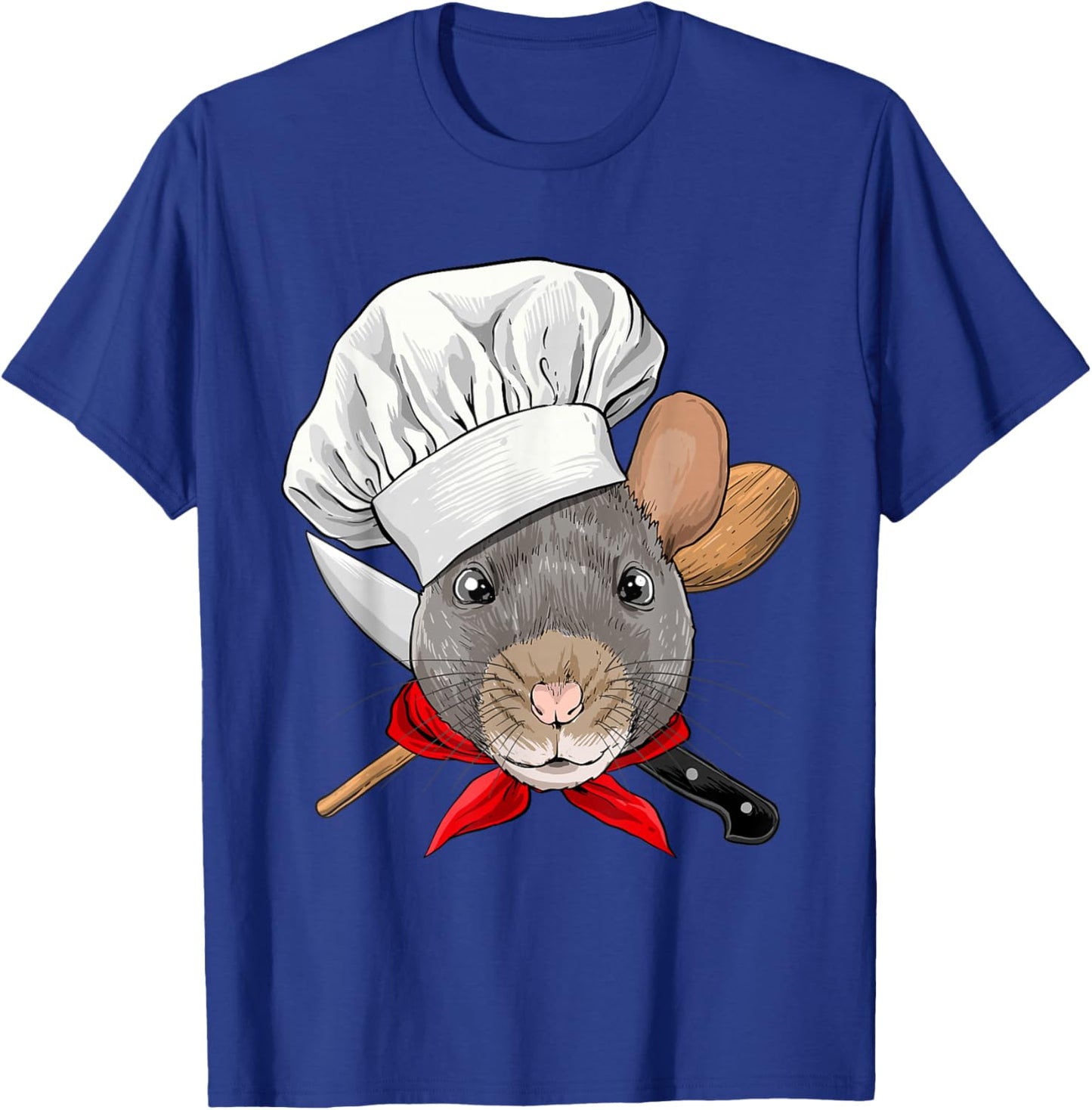 Rat Chef Mouse Rat Rodent, Cooking Lover T-Shirt - T-Shirt | Royal