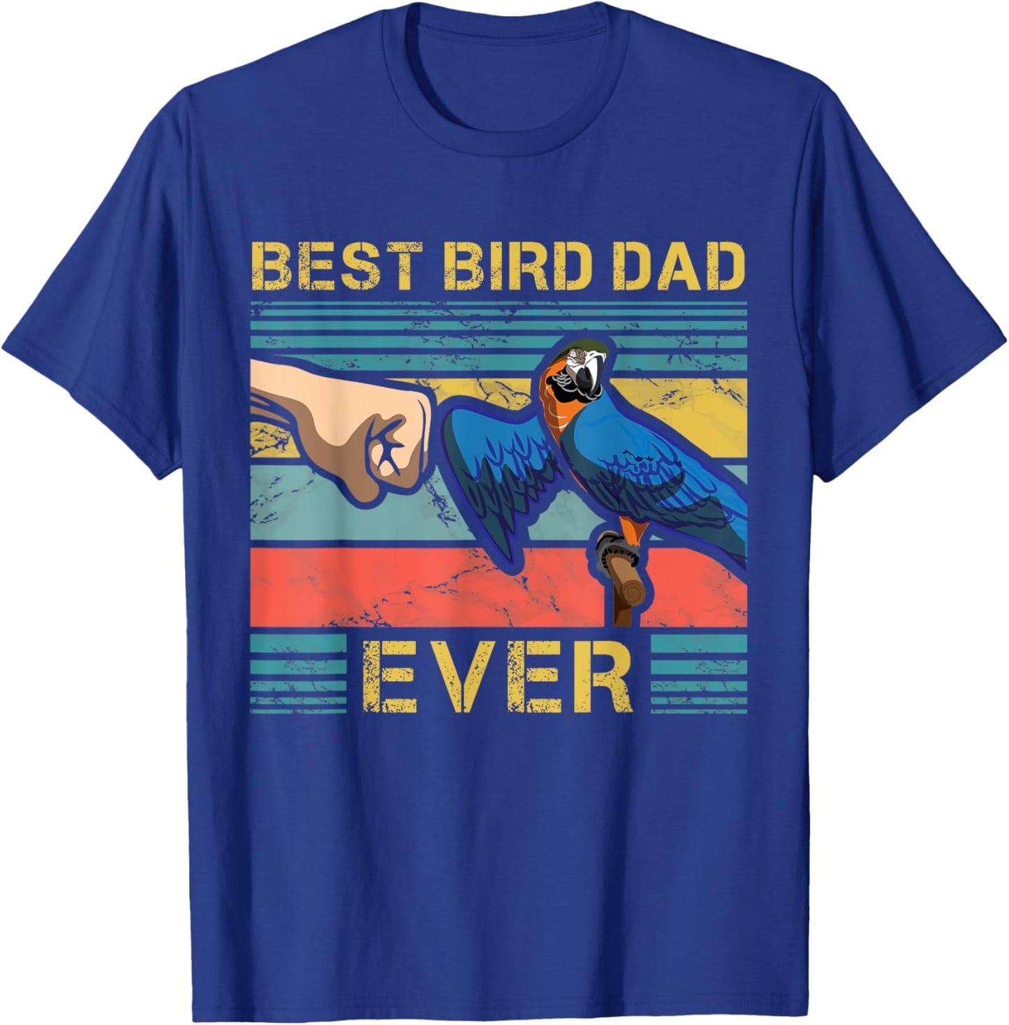 Parrot Dad Funny Parrot Enthusiast Birds Lover Father T-Shirt - T-Shirt | Royal