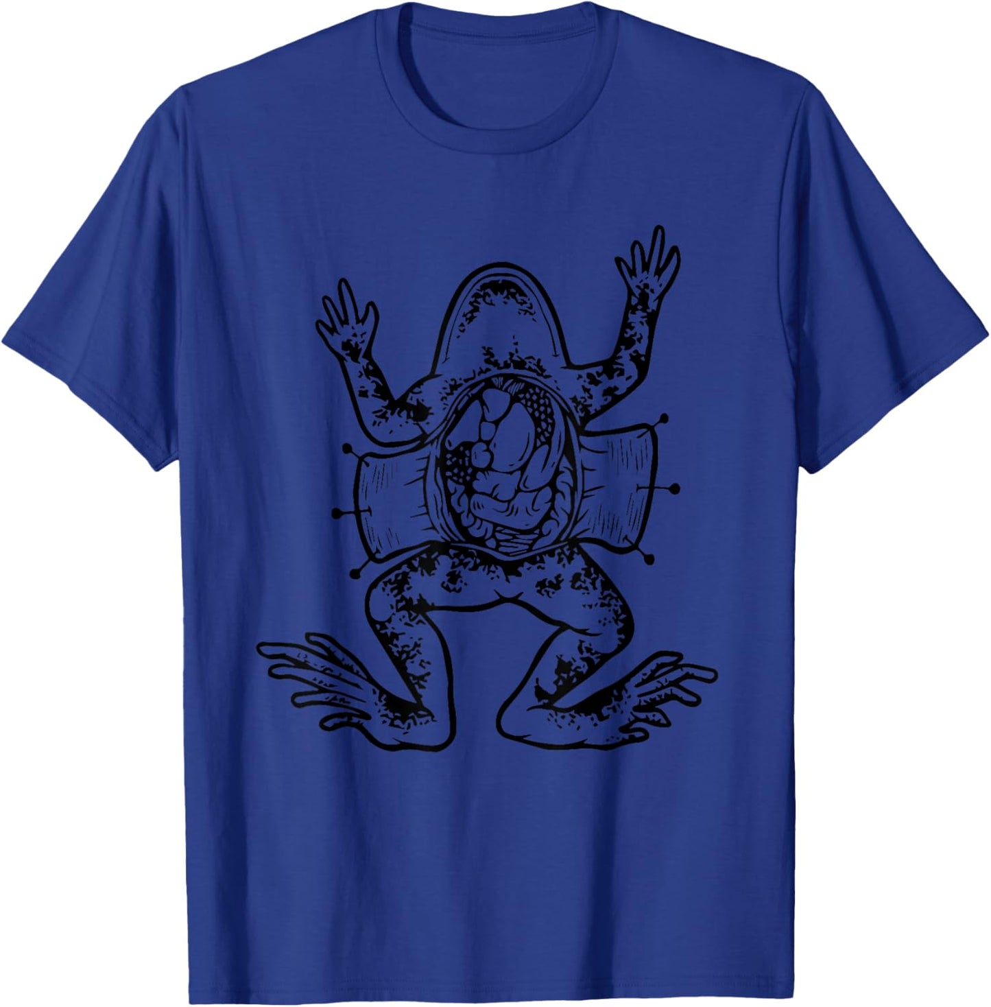 Cute Dissection Frog Shirt Amphibian Herpetologist T-Shirt - T-Shirt | Royal