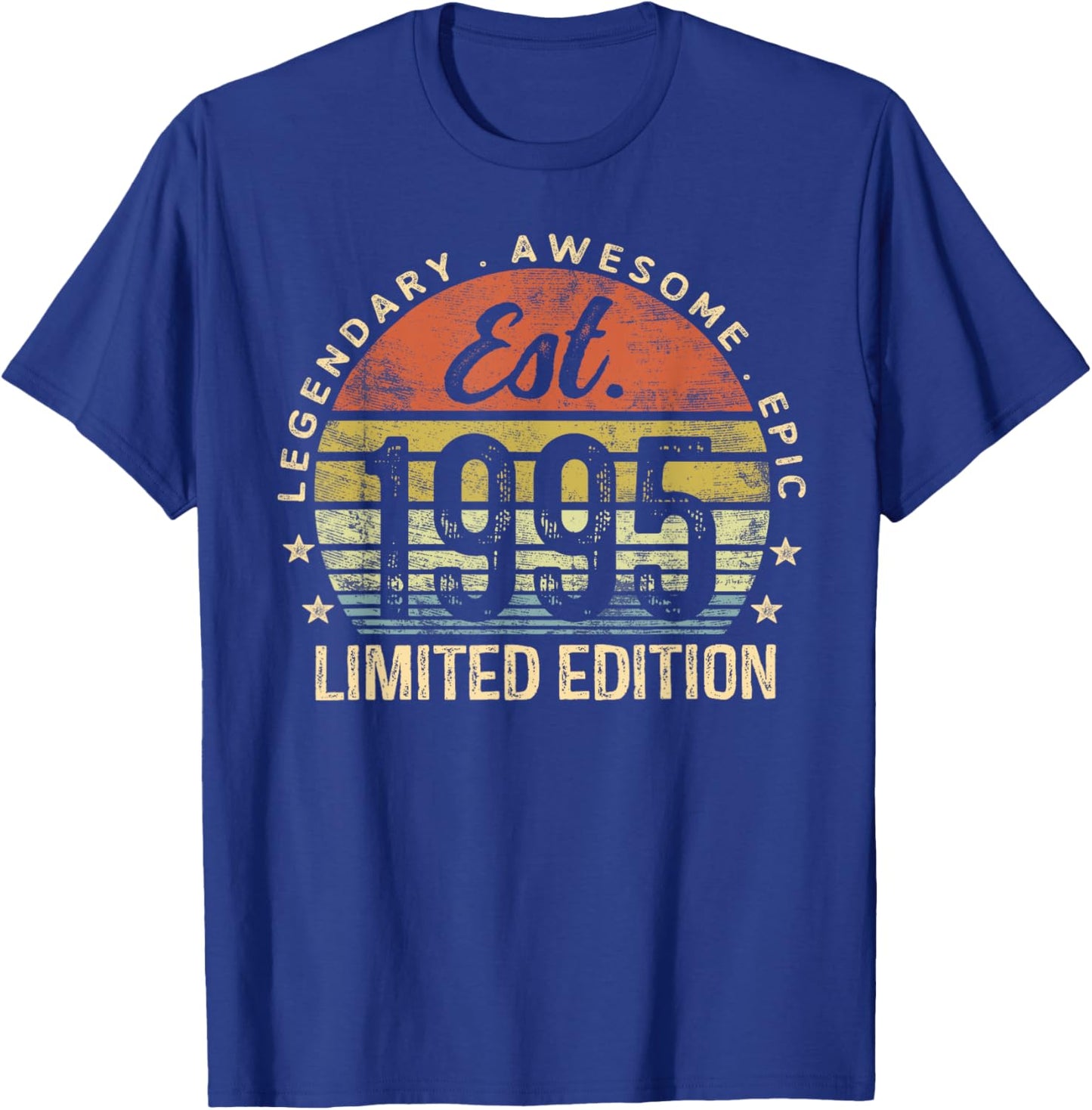 Est 1995 Limited Edition 30th Birthday Vintage 30 Year Old T-Shirt - T-Shirt | Royal