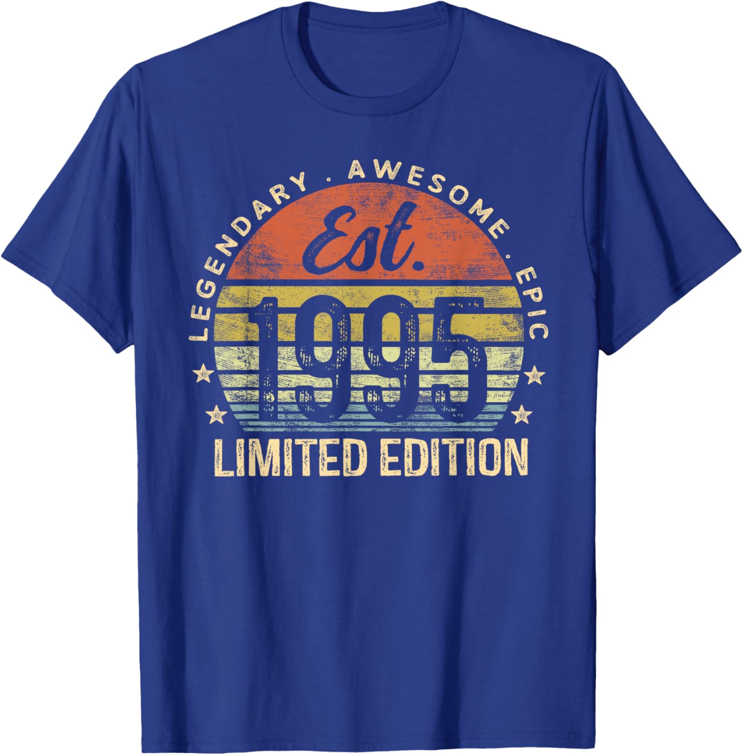 Est 1995 Limited Edition 30th Birthday Vintage 30 Year Old T-Shirt - T-Shirt | Royal