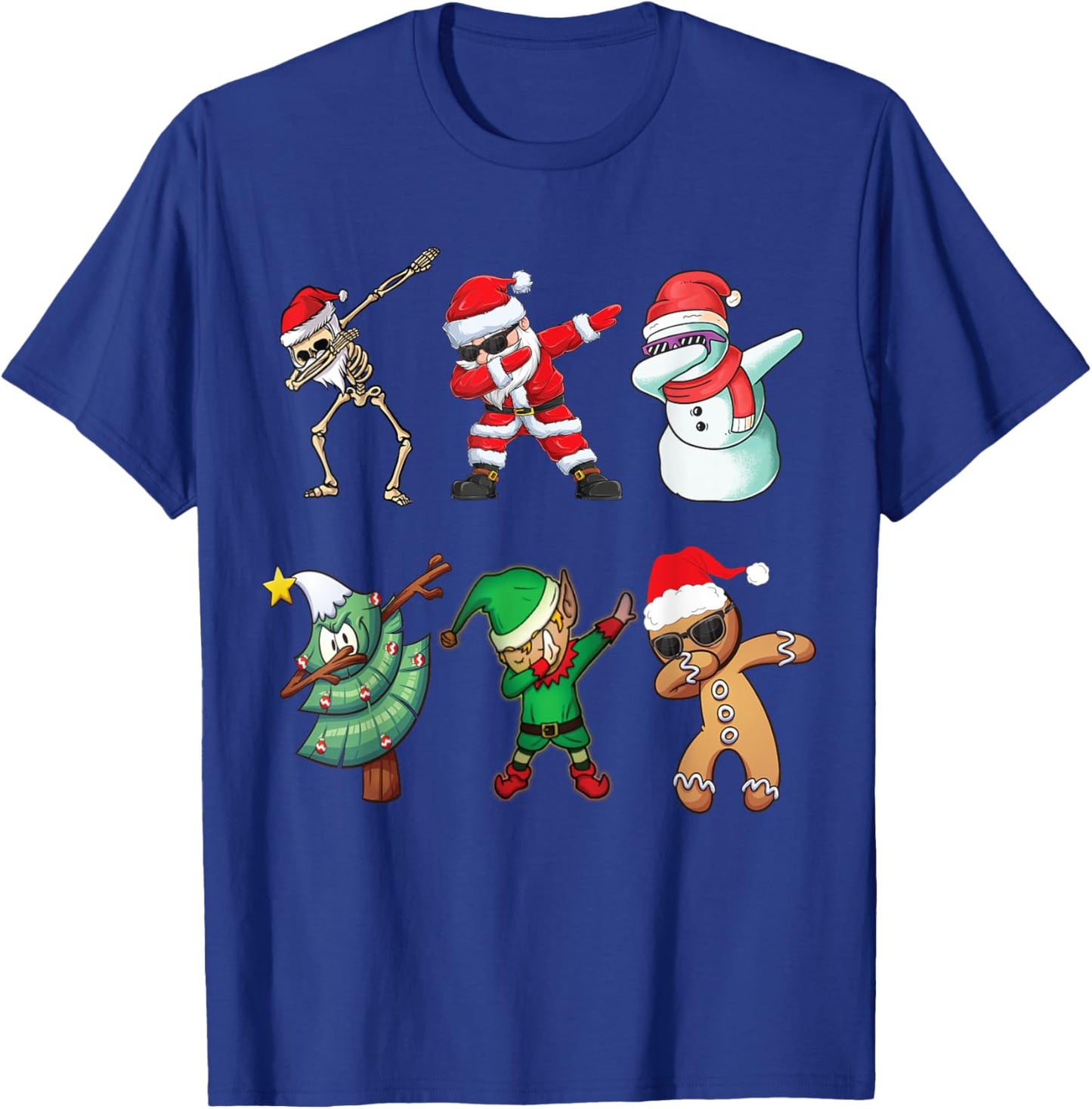 Funny Dapping santa Elf Friends Christmas Kids gingerbread T-Shirt - T-Shirt | Royal