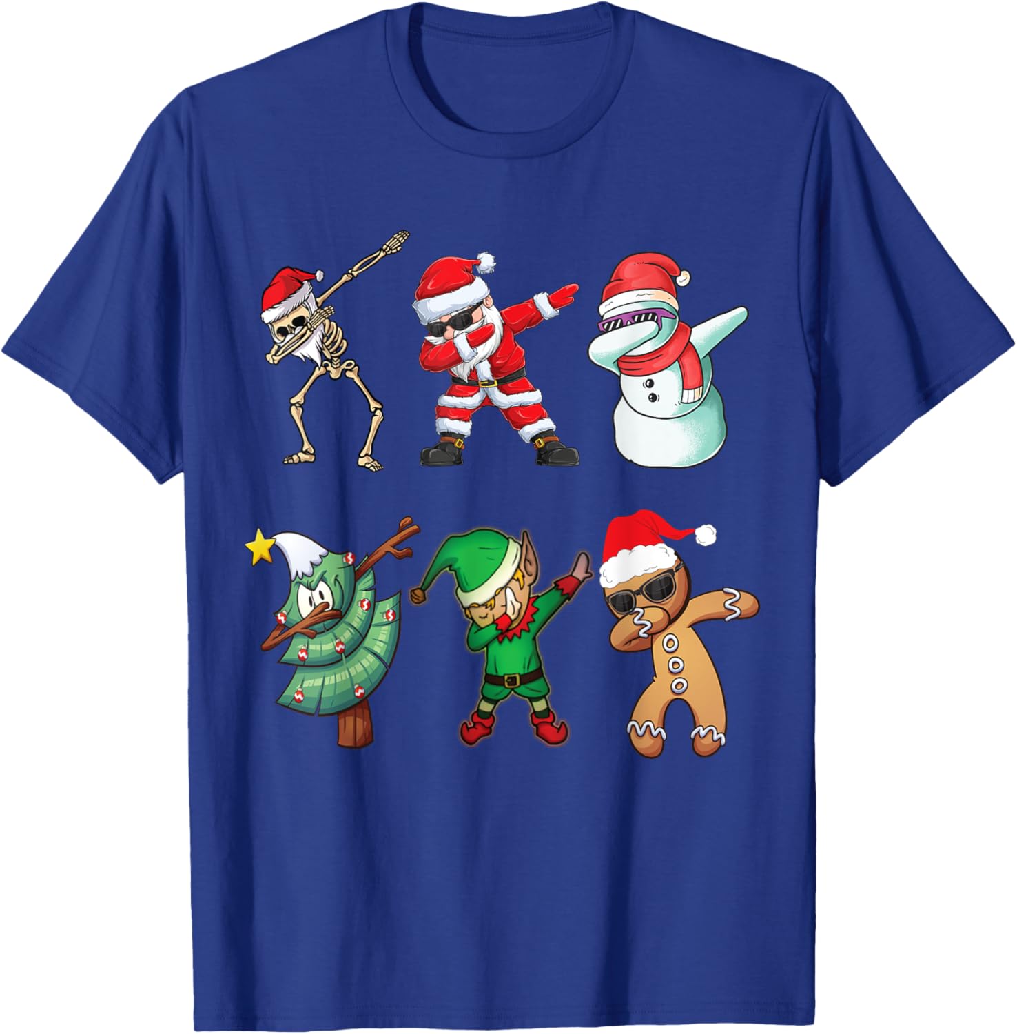 Funny Dapping santa Elf Friends Christmas Kids gingerbread T-Shirt - T-Shirt | Royal