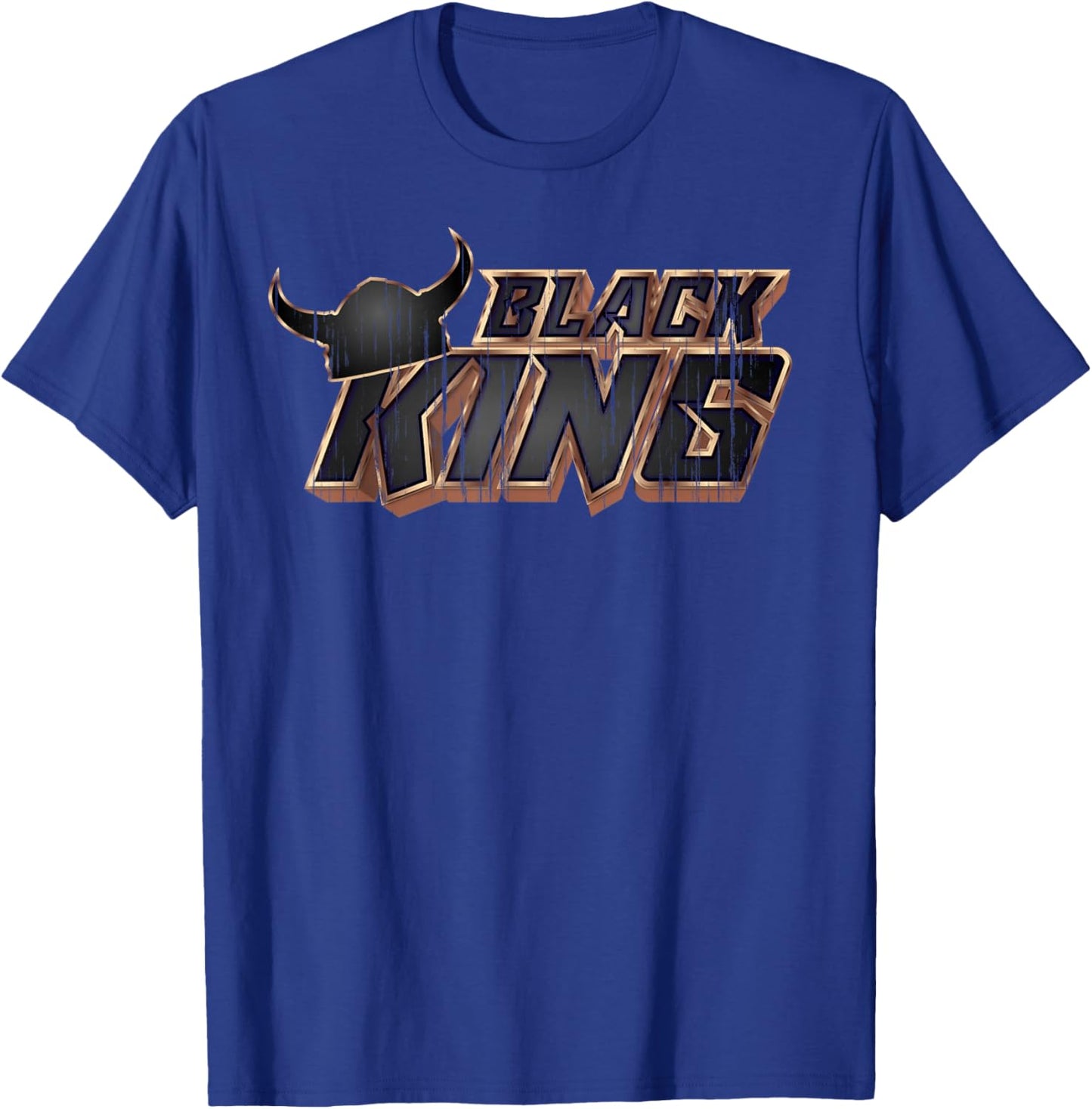 Black King - Distressed Jab Jab Jouvert Carnival Mas T-Shirt - T-Shirt | Royal