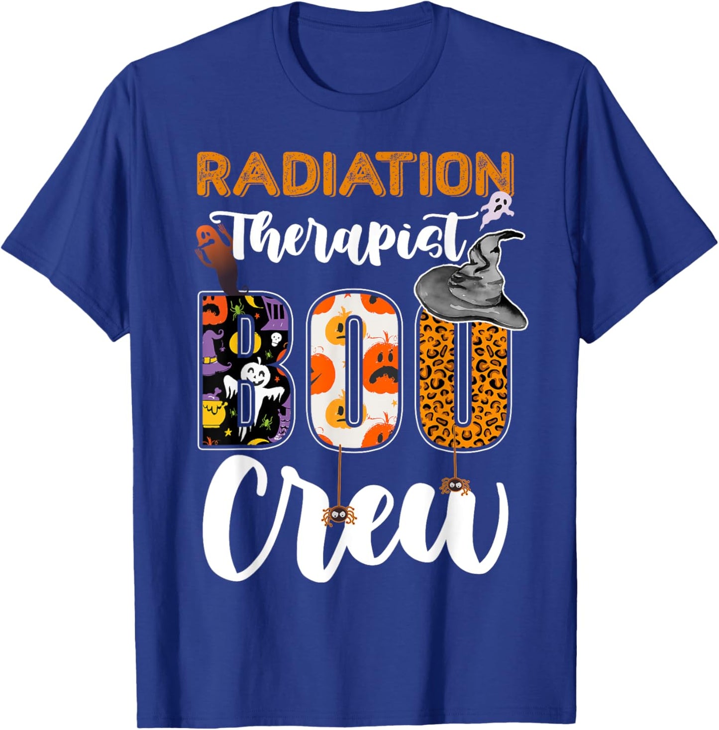 Radiation Therapist Boo Crew Ghost Therapy Halloween Match T-Shirt - T-Shirt | Royal