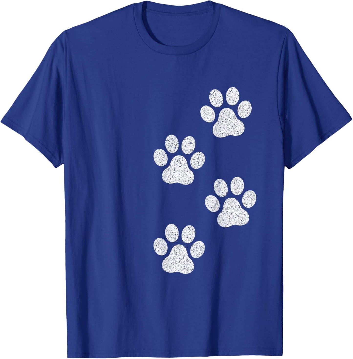 Paw Print Dog Cat Pet Lover T-Shirt - T-Shirt | Royal