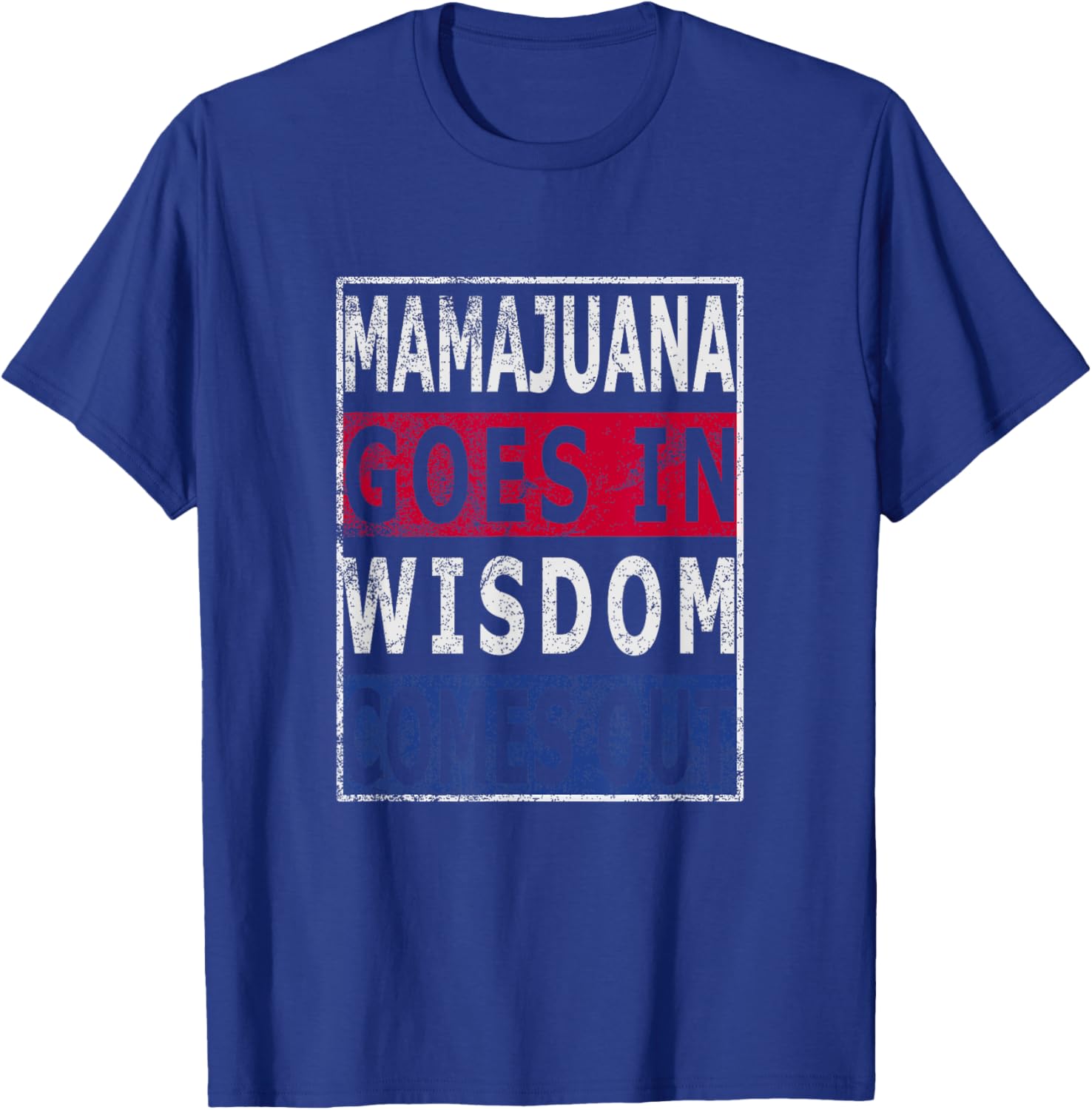 Mamajuana goes in wisdom comes out Dominican Republic flag T-Shirt - T-Shirt | Royal