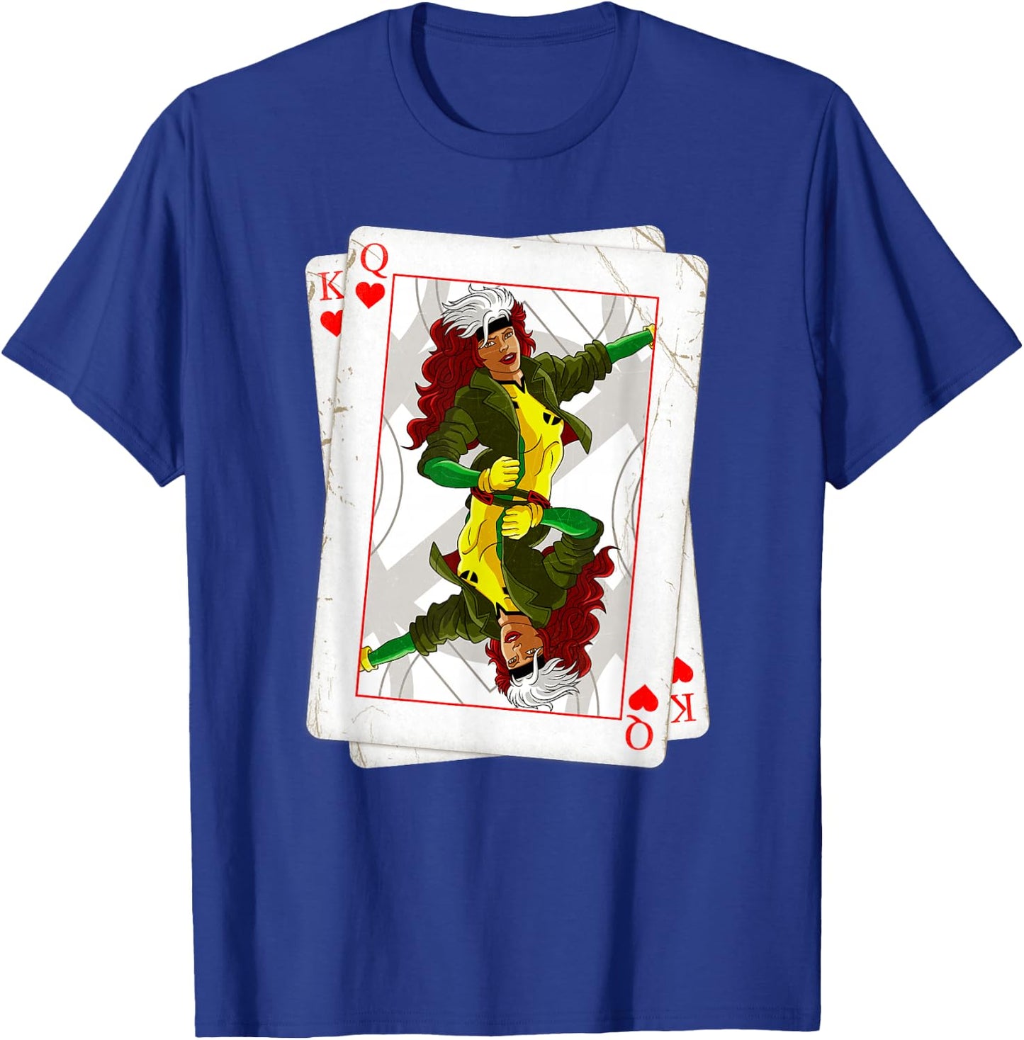 Marvel X-Men Rogue Playing Card 90s T-Shirt - T-Shirt | Royal
