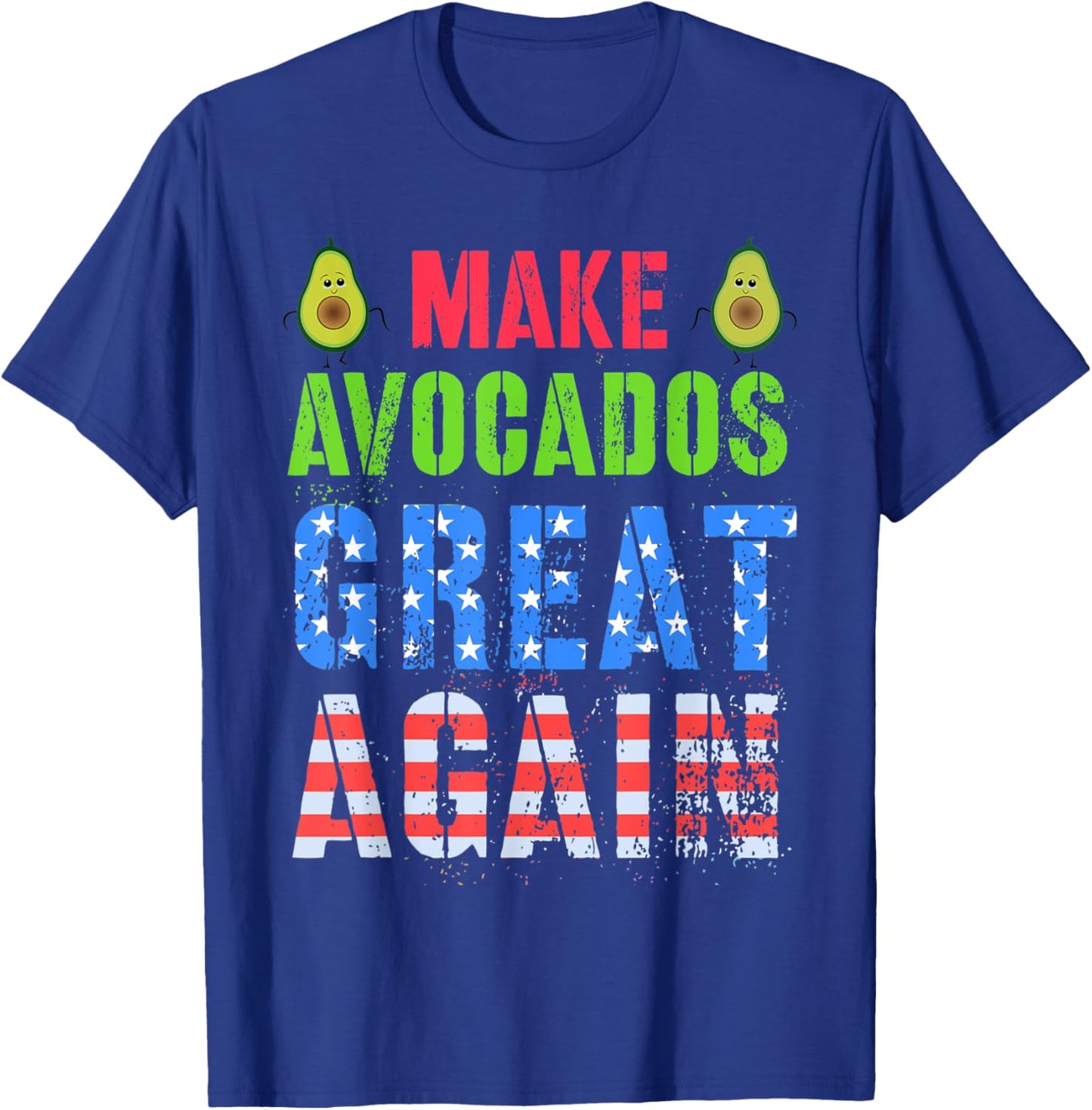 Cinco de Mayo MAKE AVOCADO GREAT AGAIN Squad American Family T-Shirt - T-Shirt | Royal