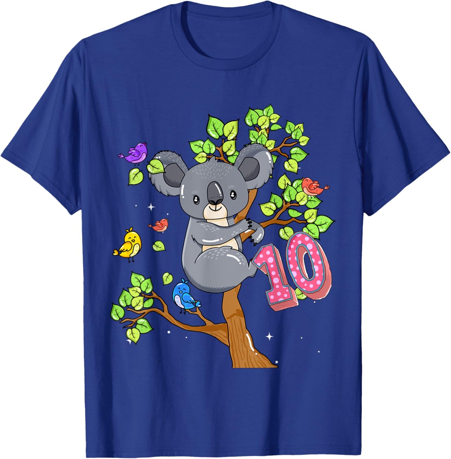 Koala Bear 10th Birthday Girl 10 Year Old Birthday Koalas Bd T-Shirt - T-Shirt | Royal
