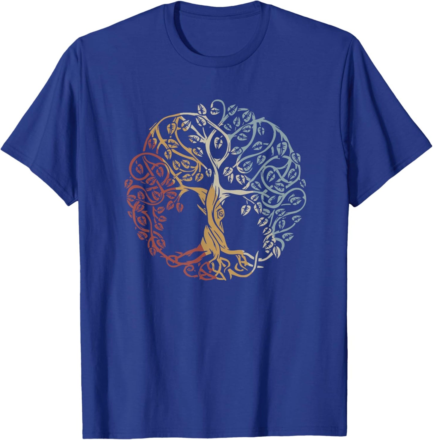 Tree Of Life Retro Style Vintage T-Shirt - T-Shirt | Royal