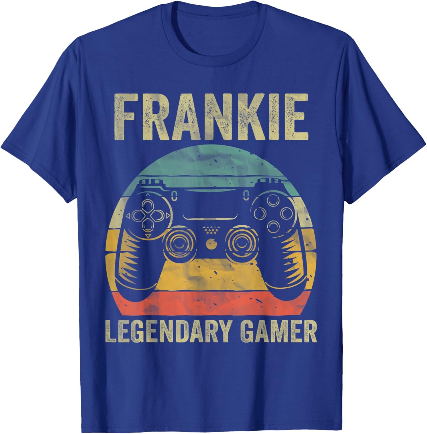 Personalized Legendary Gamer Shirt Frankie Name Video Gamer T-Shirt - T-Shirt | Royal