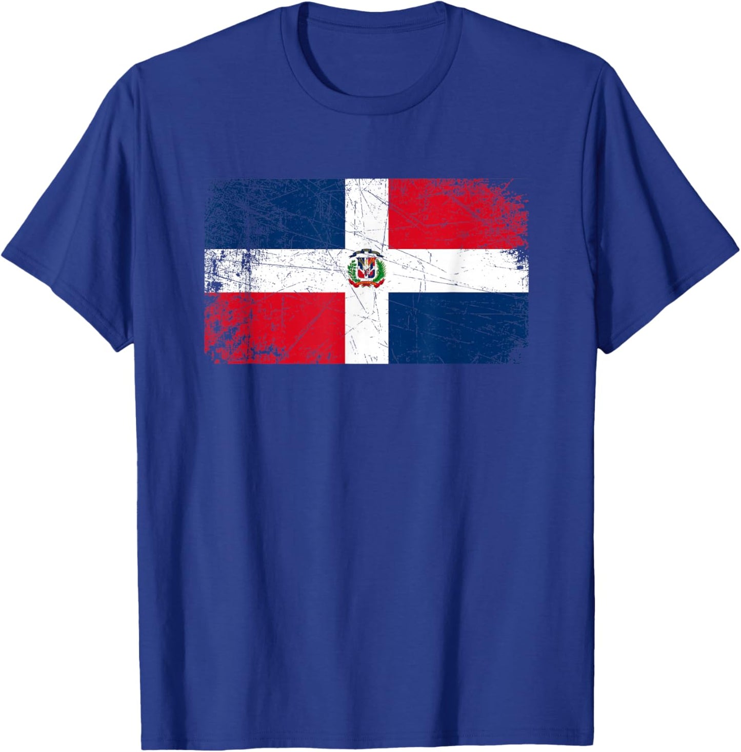 Vintage Made In DOMINICAN REPUBLIC DOMINICAN Flag Gift T-Shirt - T-Shirt | Royal