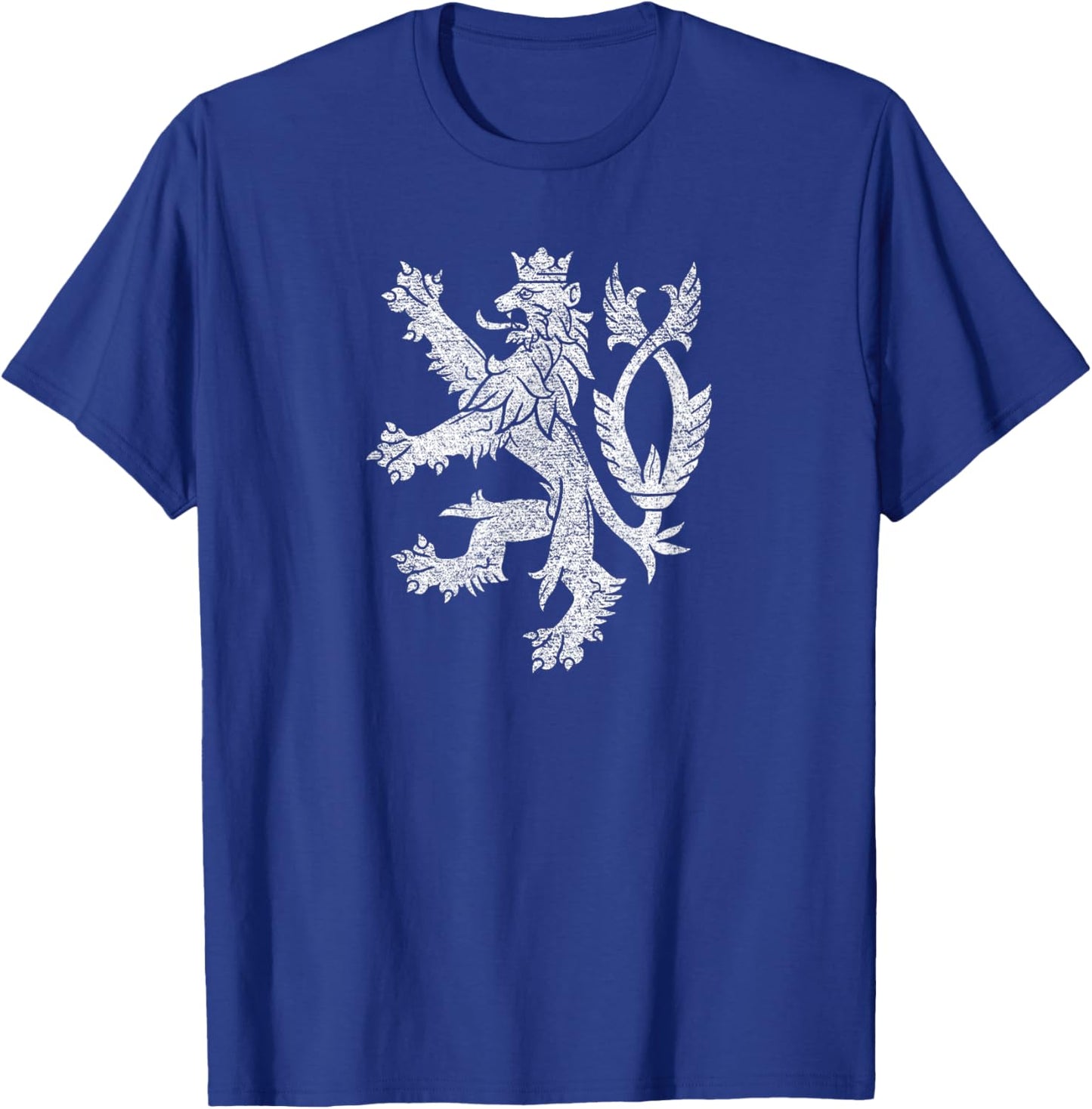 Czech Republic Coat of Arms Double-tailed Lion Flag T-Shirt - T-Shirt | Royal