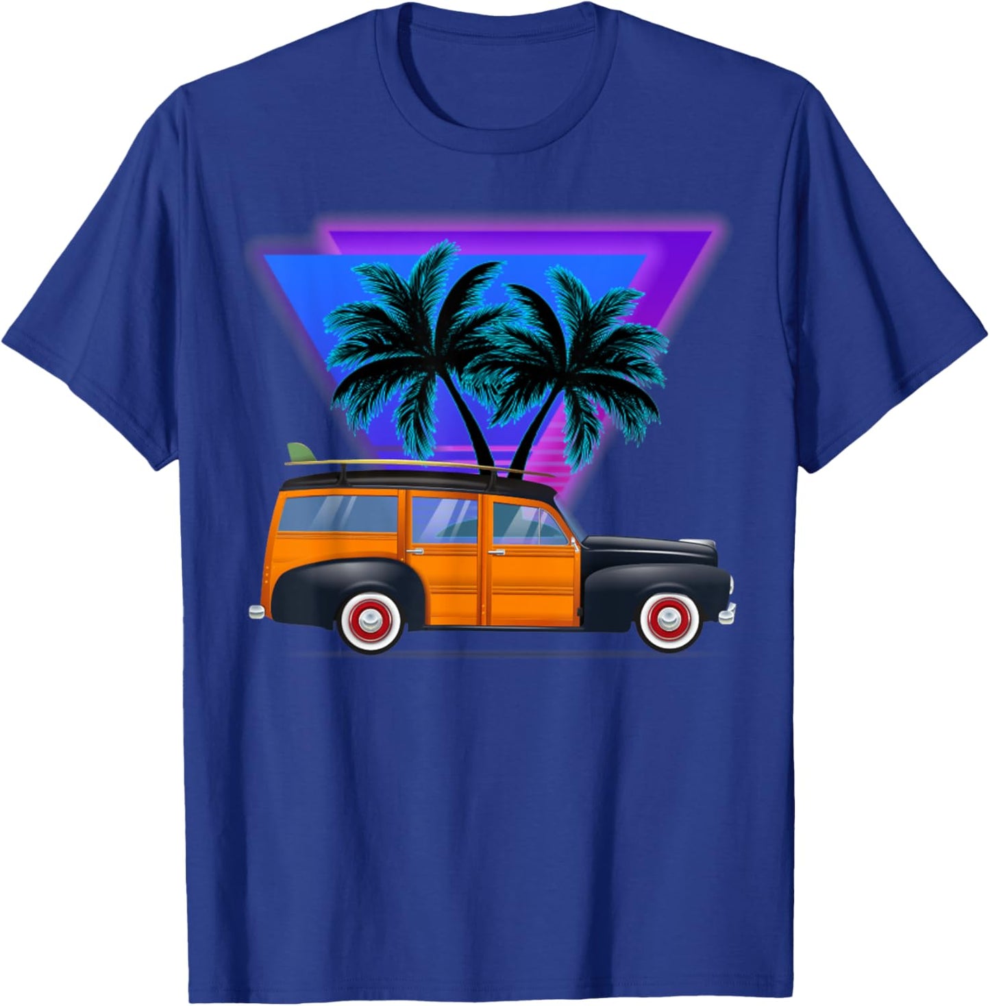 Beautiful woody surf wagon , Great and Boys T-Shirt - T-Shirt | Royal