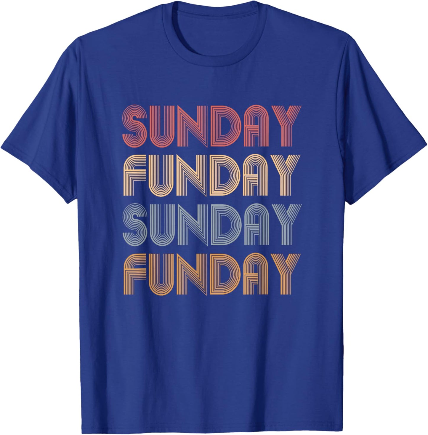 Vintage Sunday Funday T-Shirt - T-Shirt | Royal
