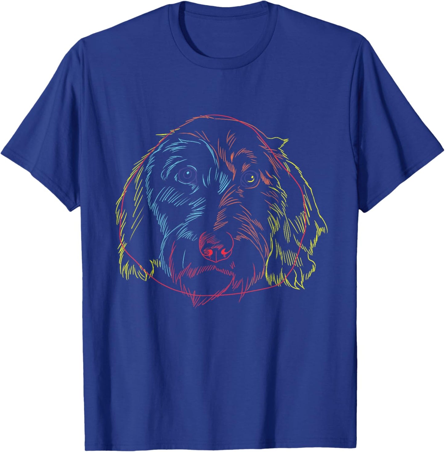 Colorful Dog Wirehaired Dachshund T-Shirt - T-Shirt | Royal