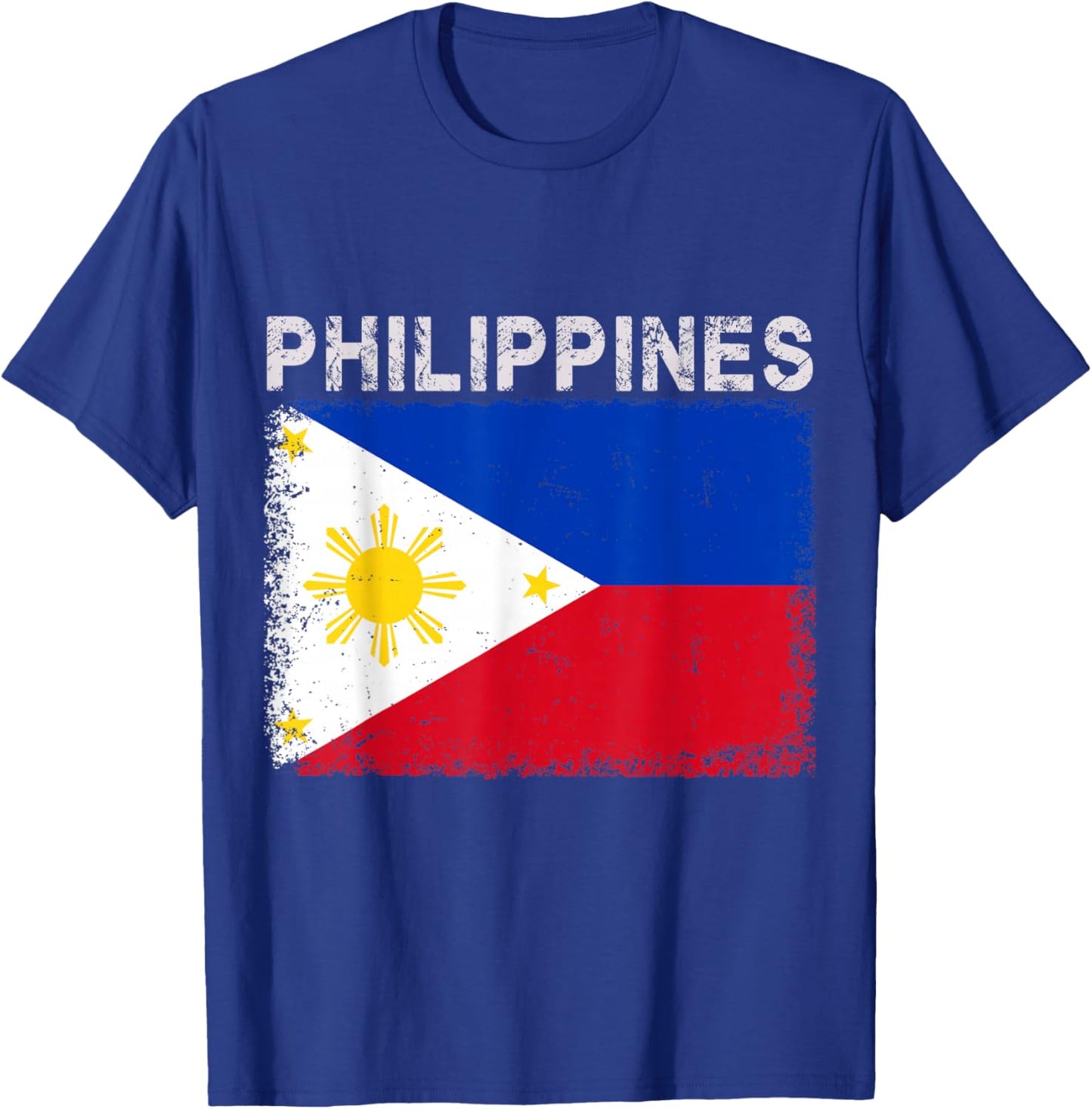 Vintage Philippines Flag Filipino Pride Sports Jersey T-Shirt - T-Shirt | Royal