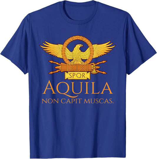 Ancient Rome - Aquila Non Capit Muscas - Latin Language T-Shirt - T-Shirt | Royal